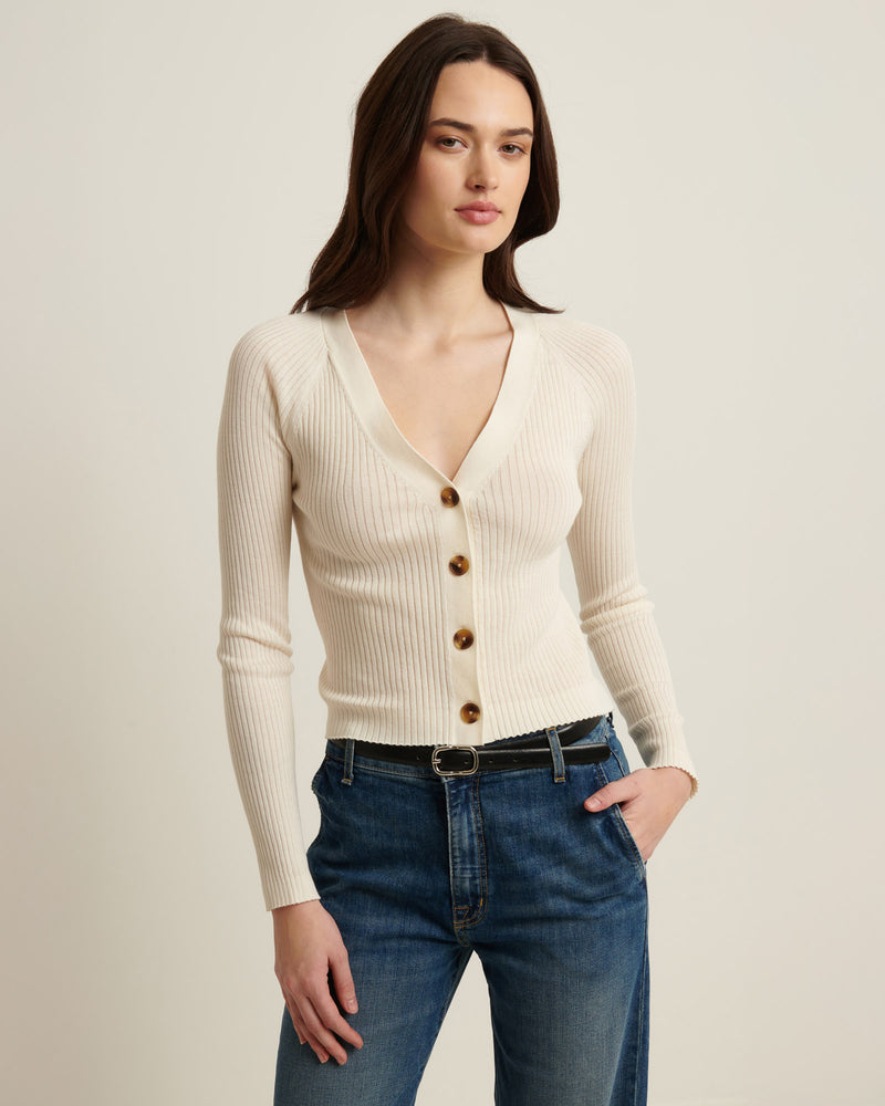 Cotton Cupro Cardigan