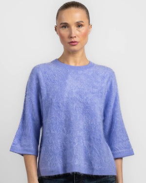 Oversized Three-Quarter Sleeve Crewneck