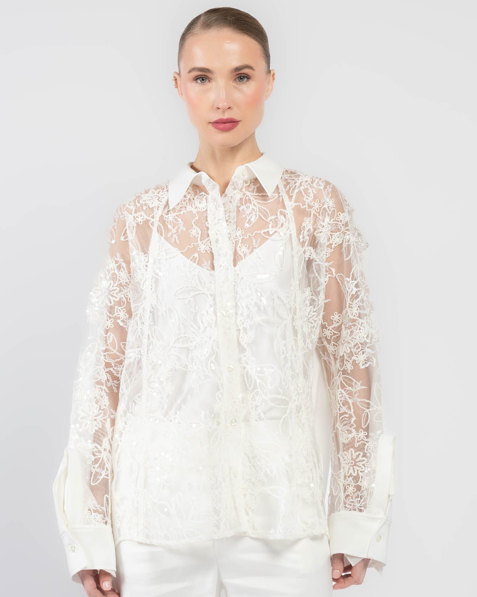 Sequin Lace Top