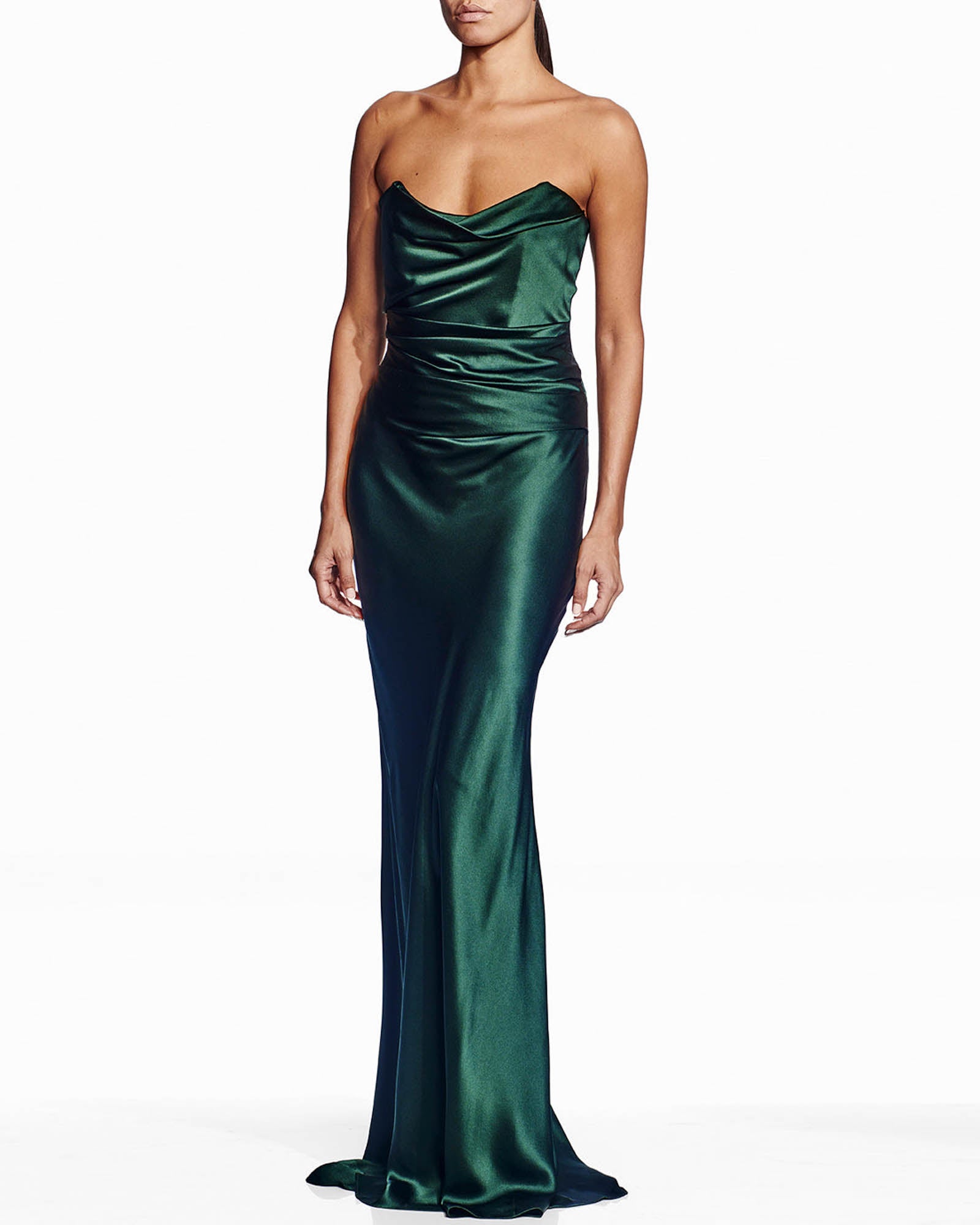 Robe bustier à col bénitier