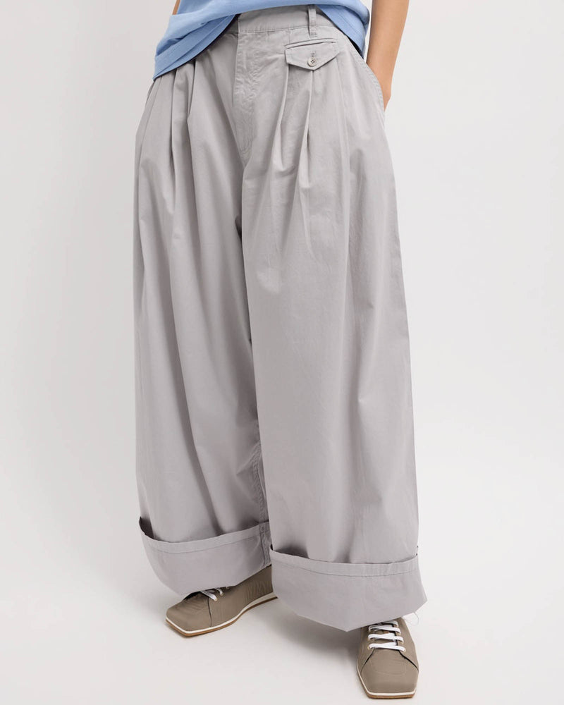 Silky Triple Pleat Pants