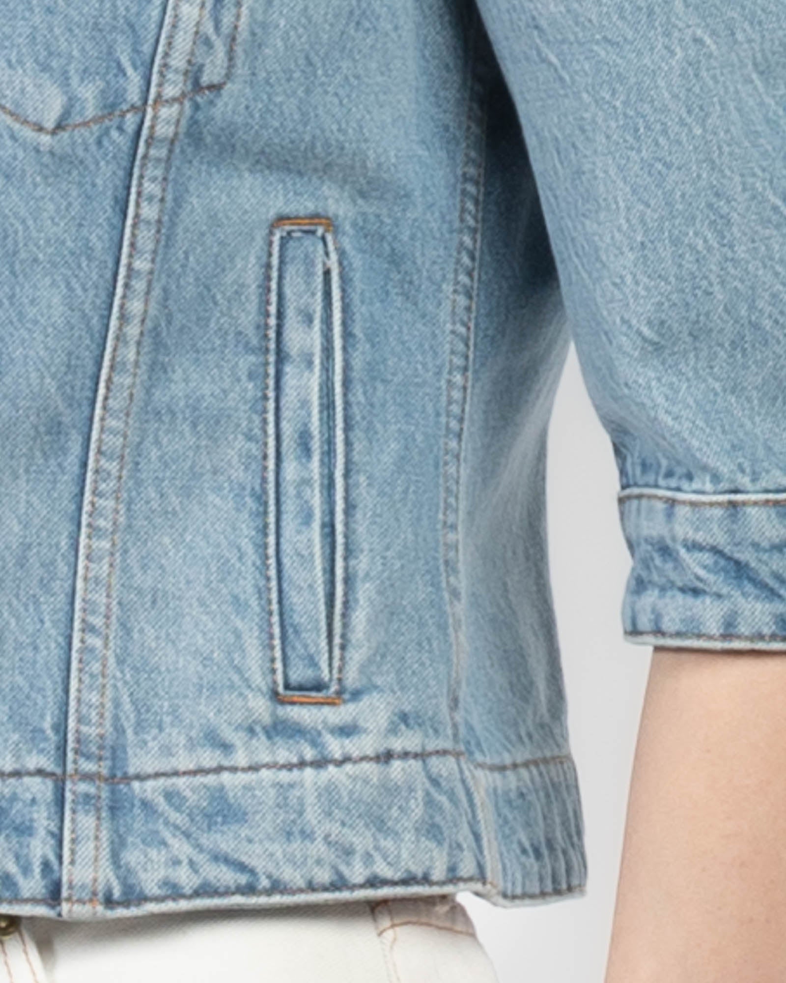 Slim Crop Denim Jacket