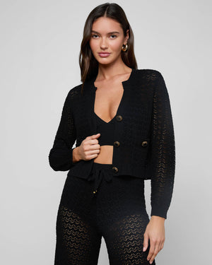 Orla Pointelle Knit Cardigan