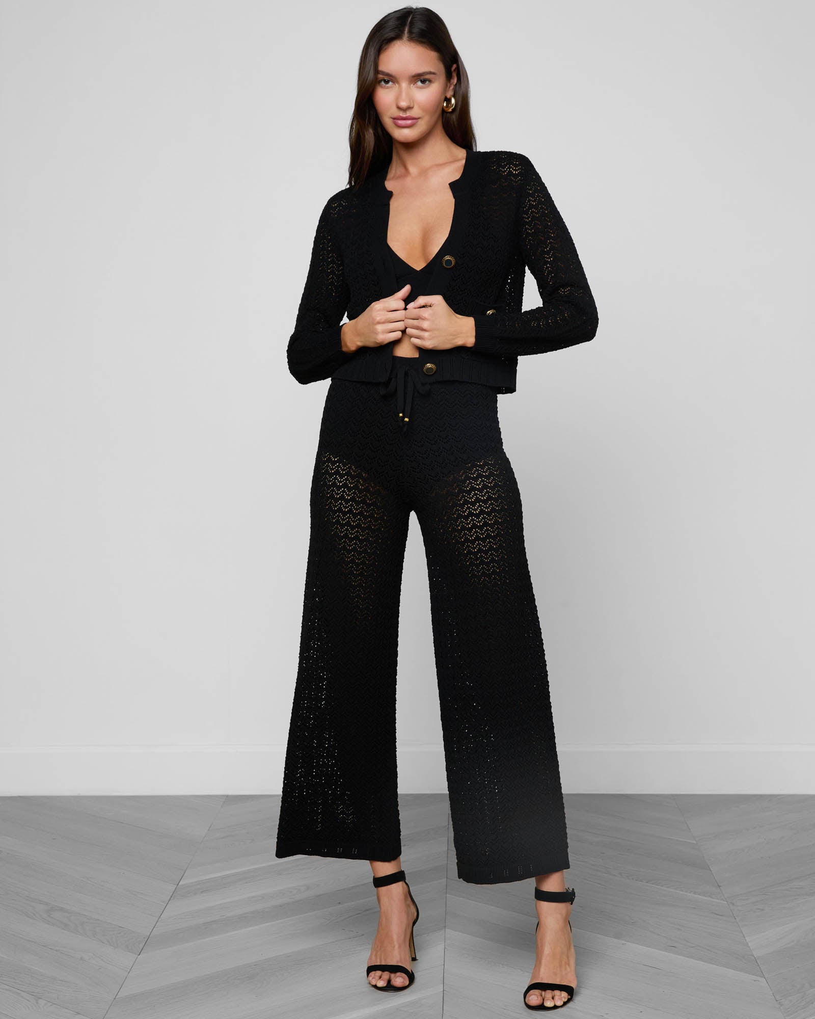 Orla Pointelle Knit Cardigan