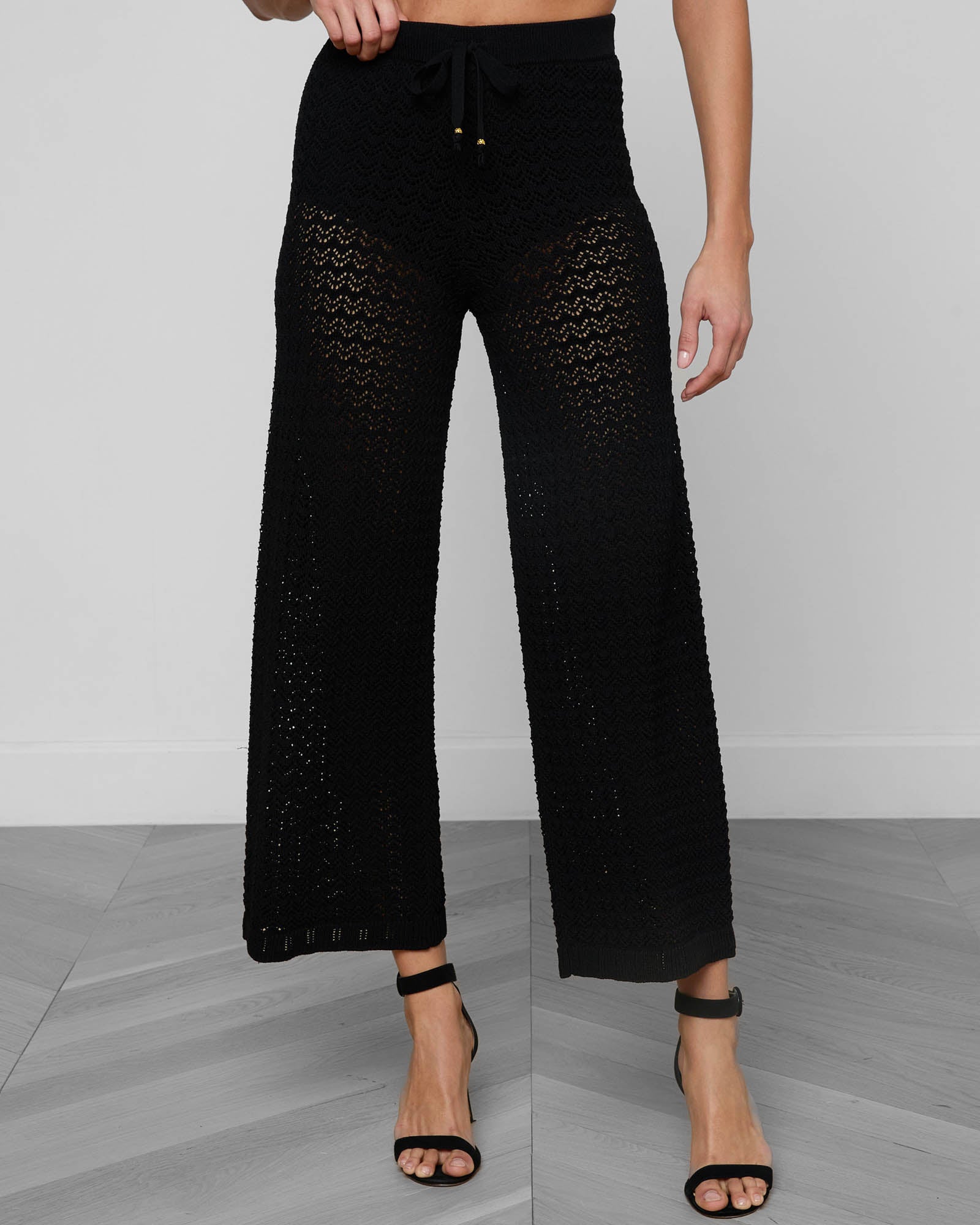 Gaelle Pointelle Knit Pant