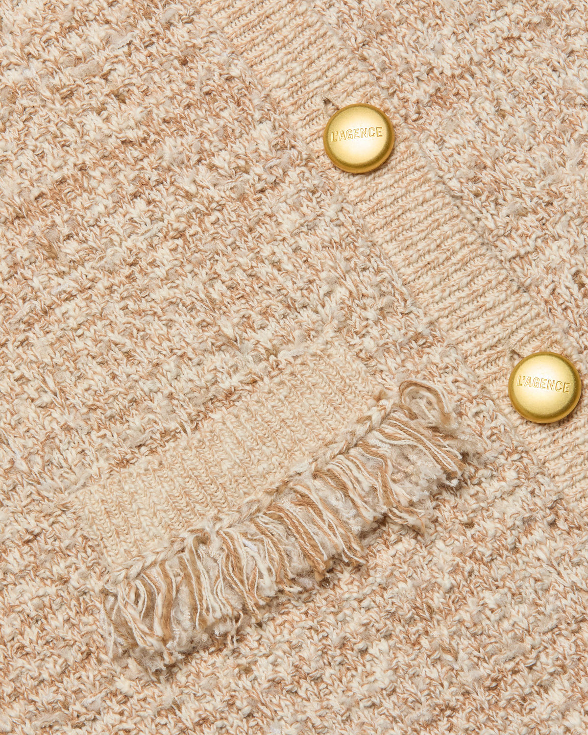 L'AGENCE Kastoria Fringe Cardigan