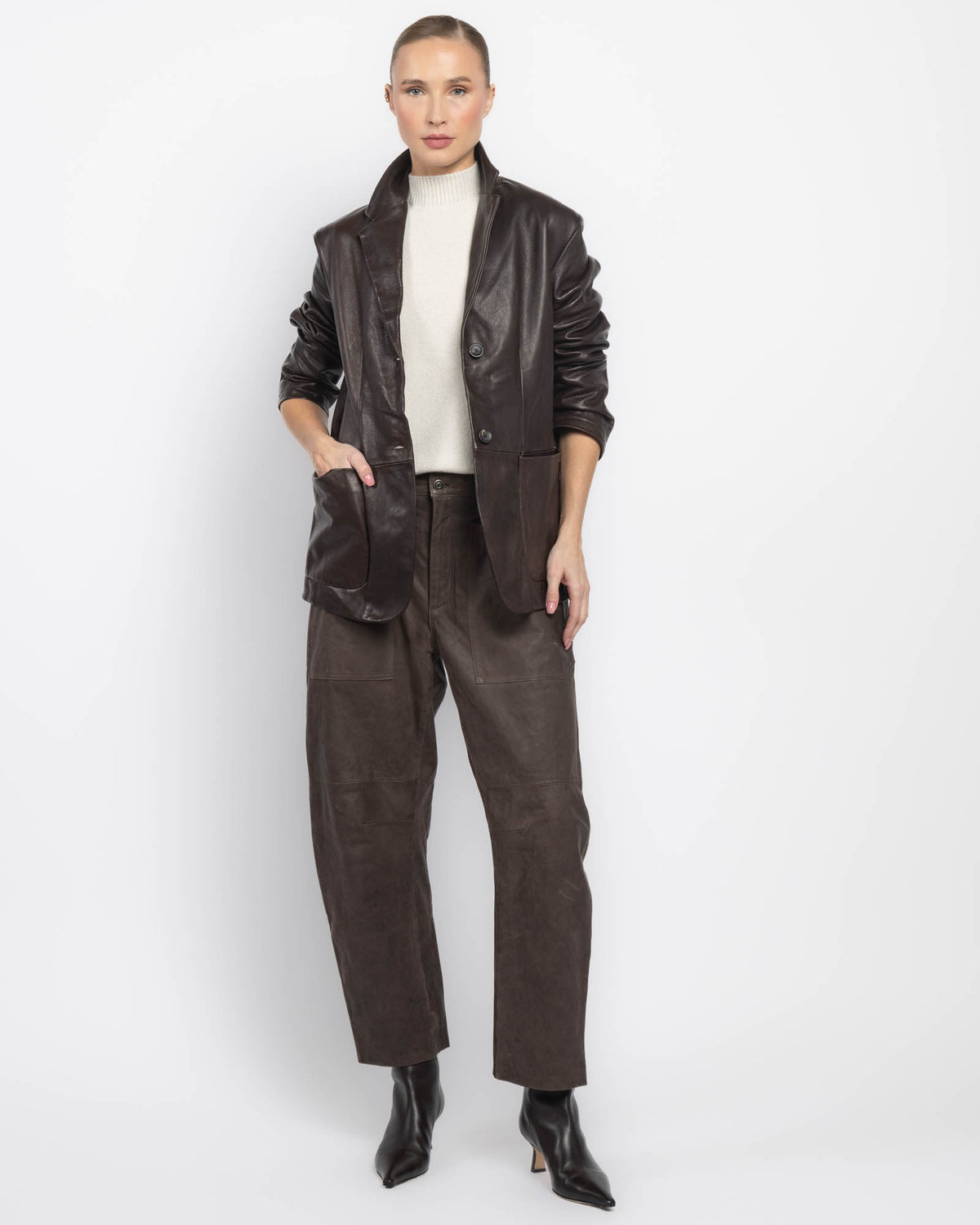 GIORGIO BRATO Giorgio Brato X Jade Leather Jacket