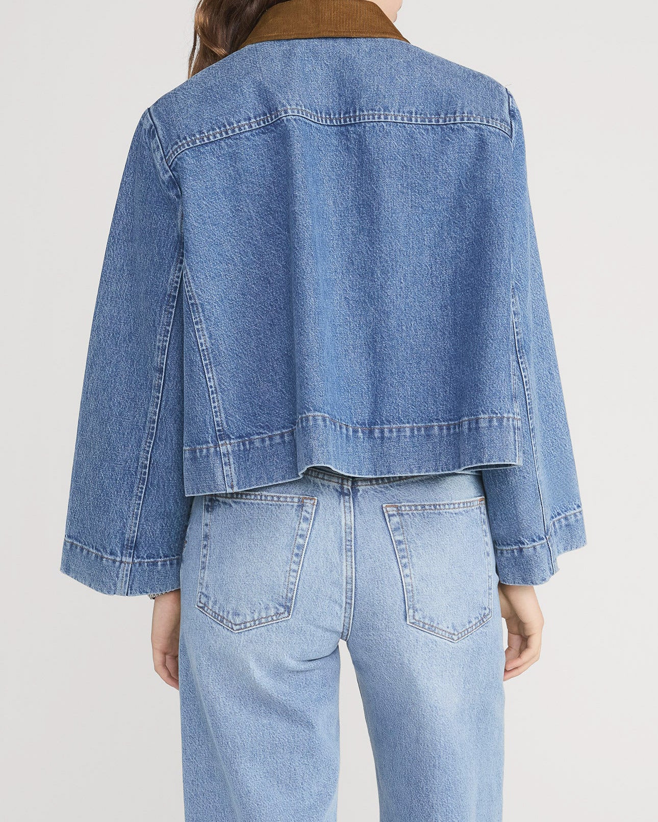 The Mini Denim Swing Jacket