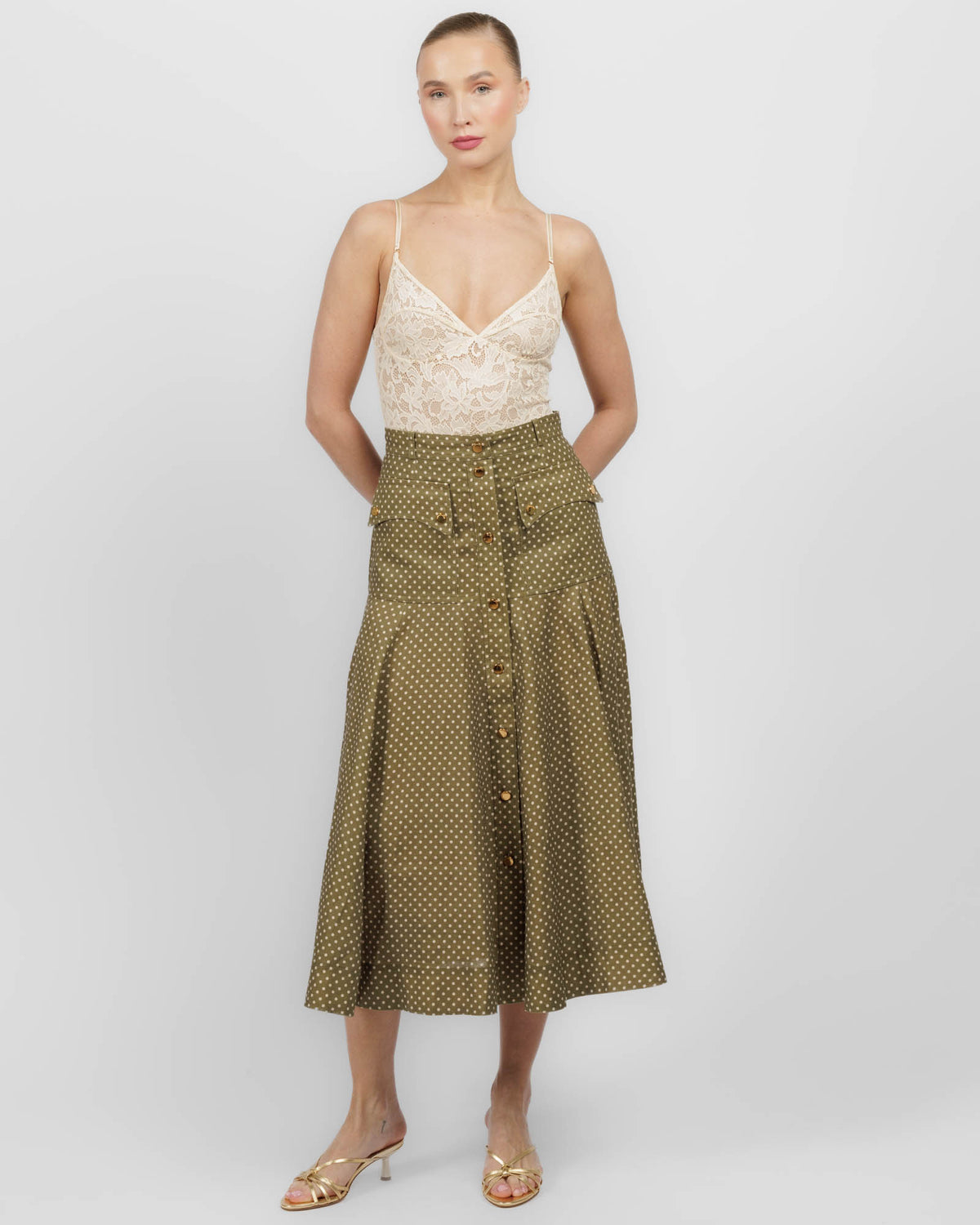 【新品タグ付き】 AMERI EMMA OCCIDENT SKIRT ZIMMERMANN Luna Crgo Skirt