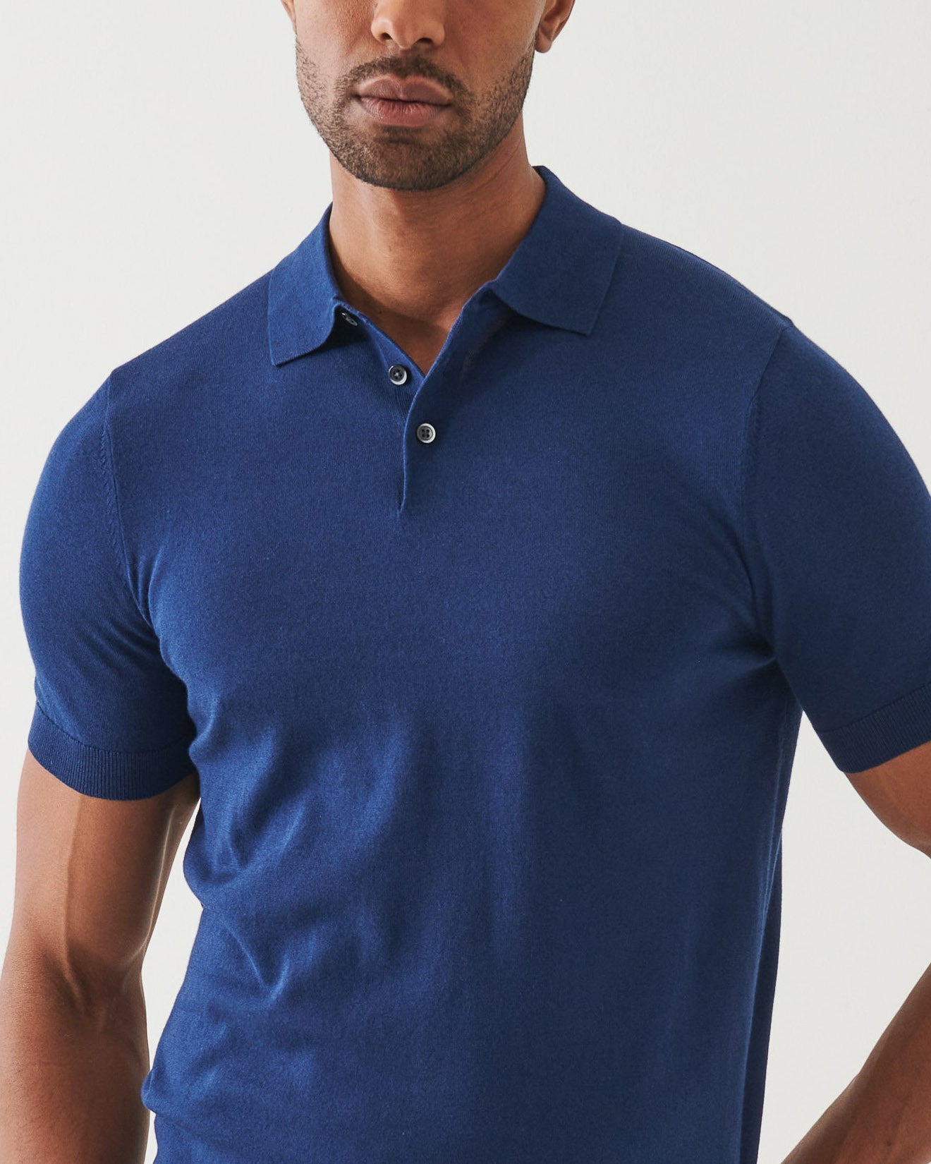 Cupro Button Polo