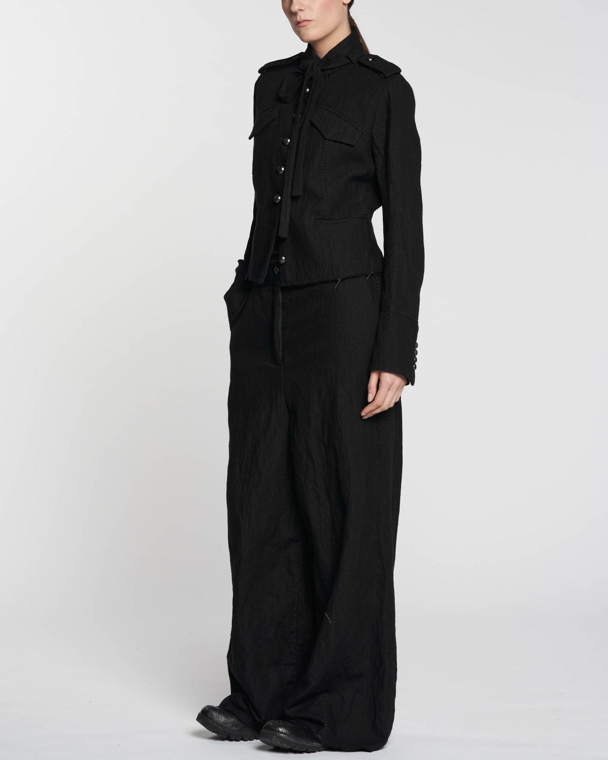 Tie Neck Jacket