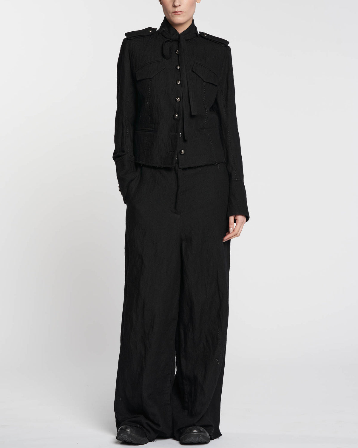 Tie Neck Jacket