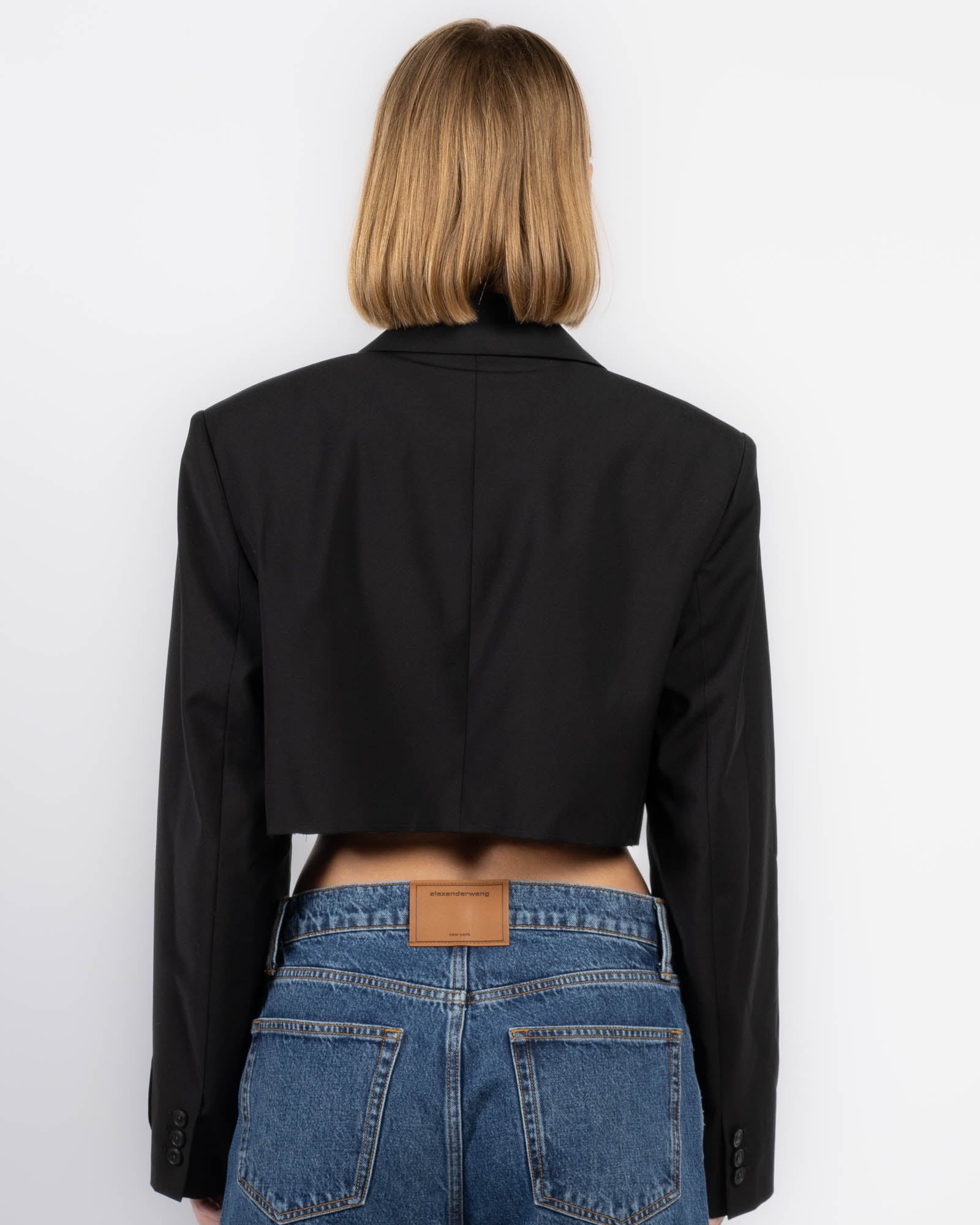 ALEXANDER WANG Cropped Blazer With Chain