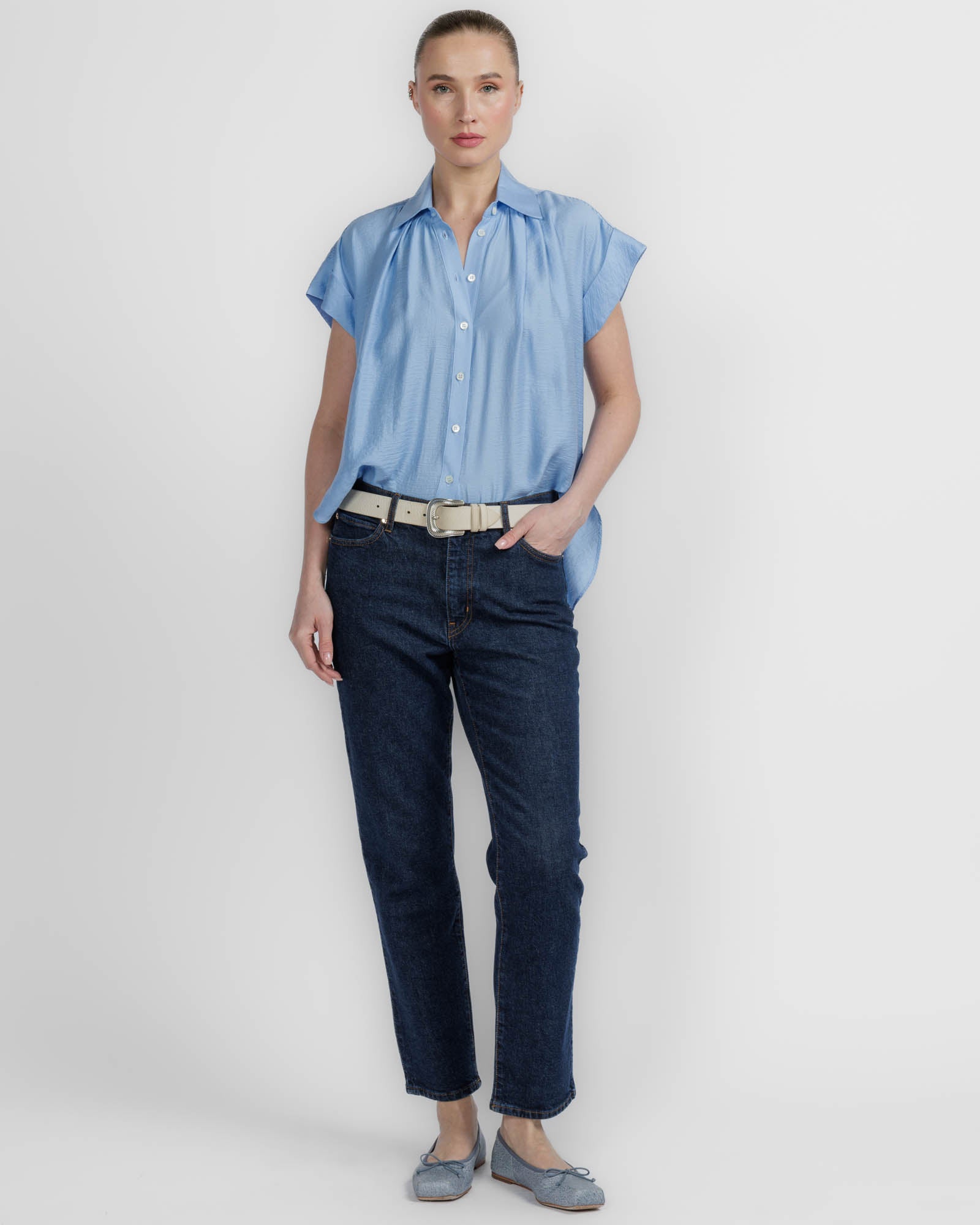 Trinity Button Top