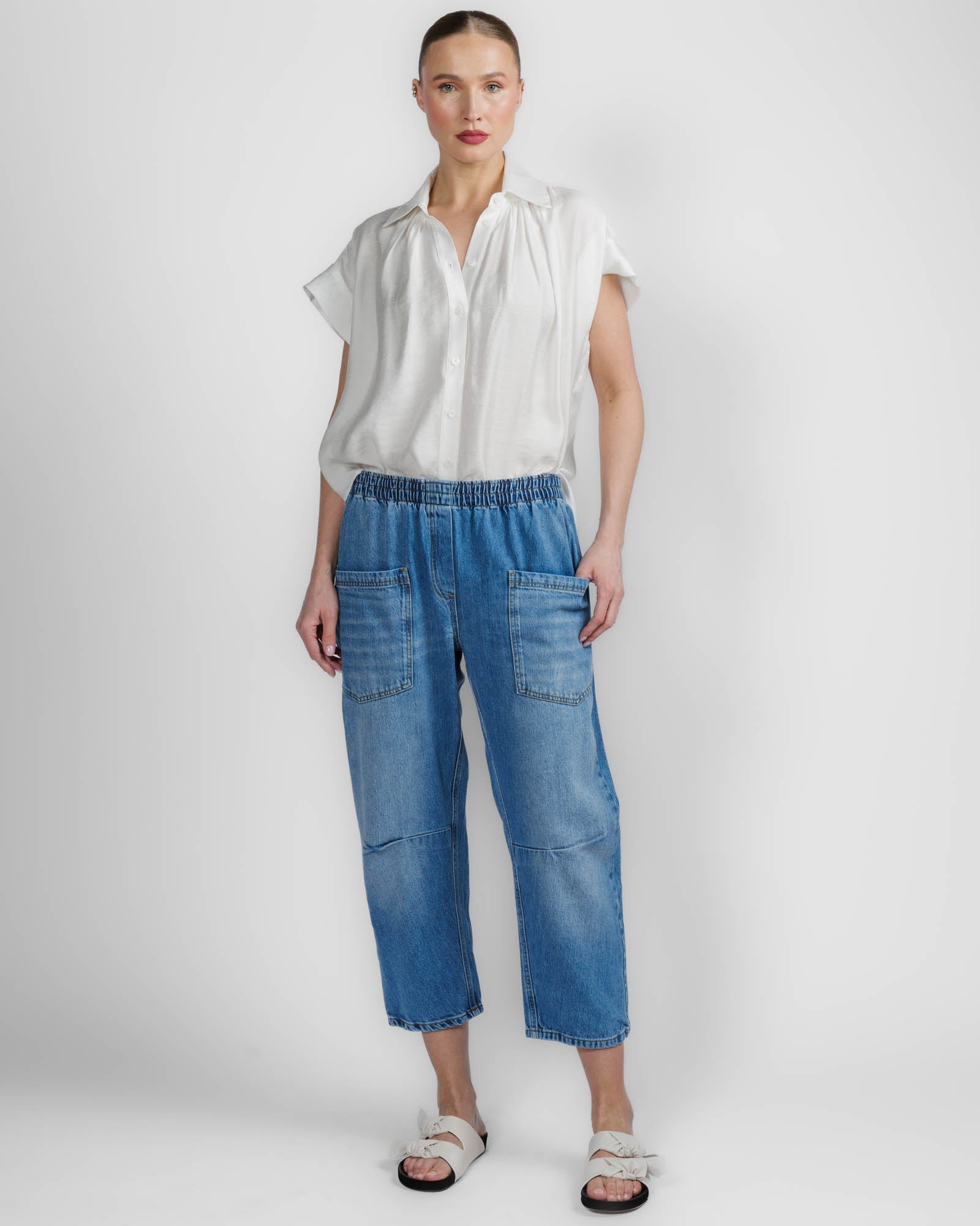 Trinity Button Top