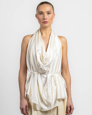 Satin Halter Blouse