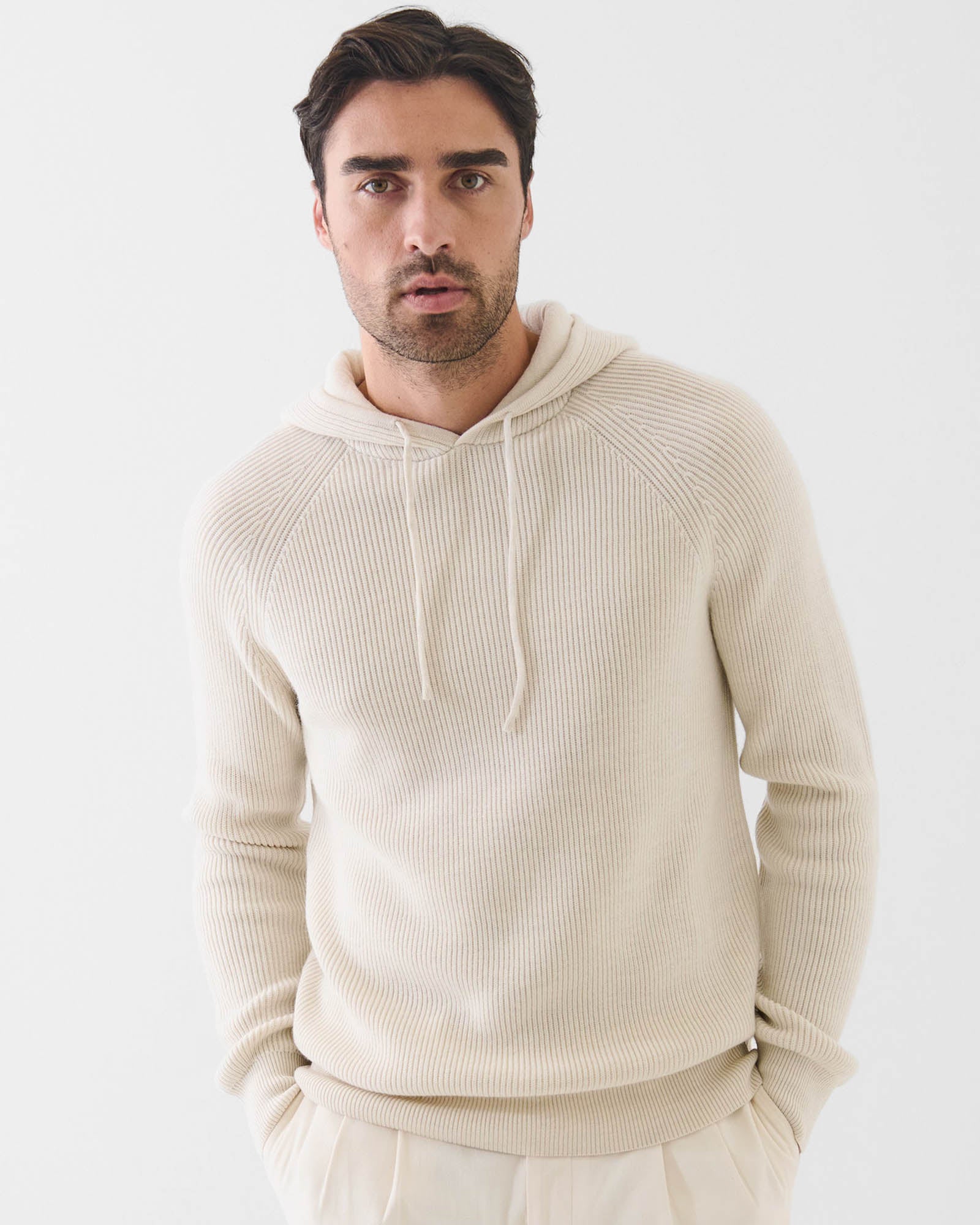12 Gauge Merino Wool Ribbed Hoodie