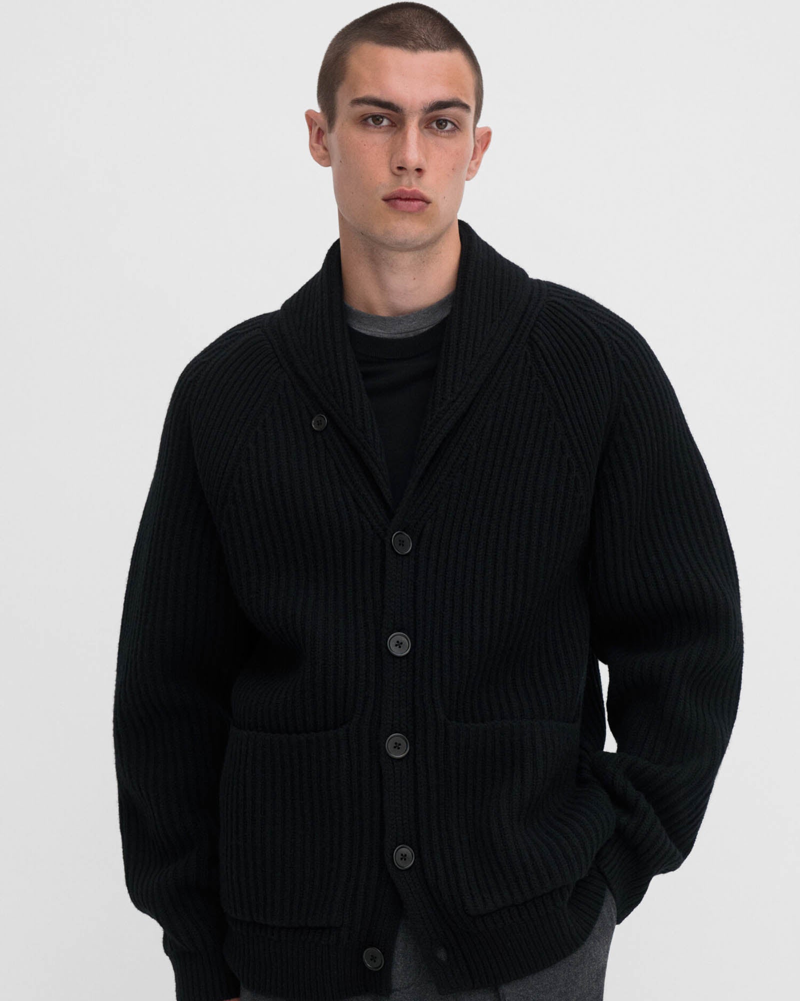 Shawl Collar Cardigan