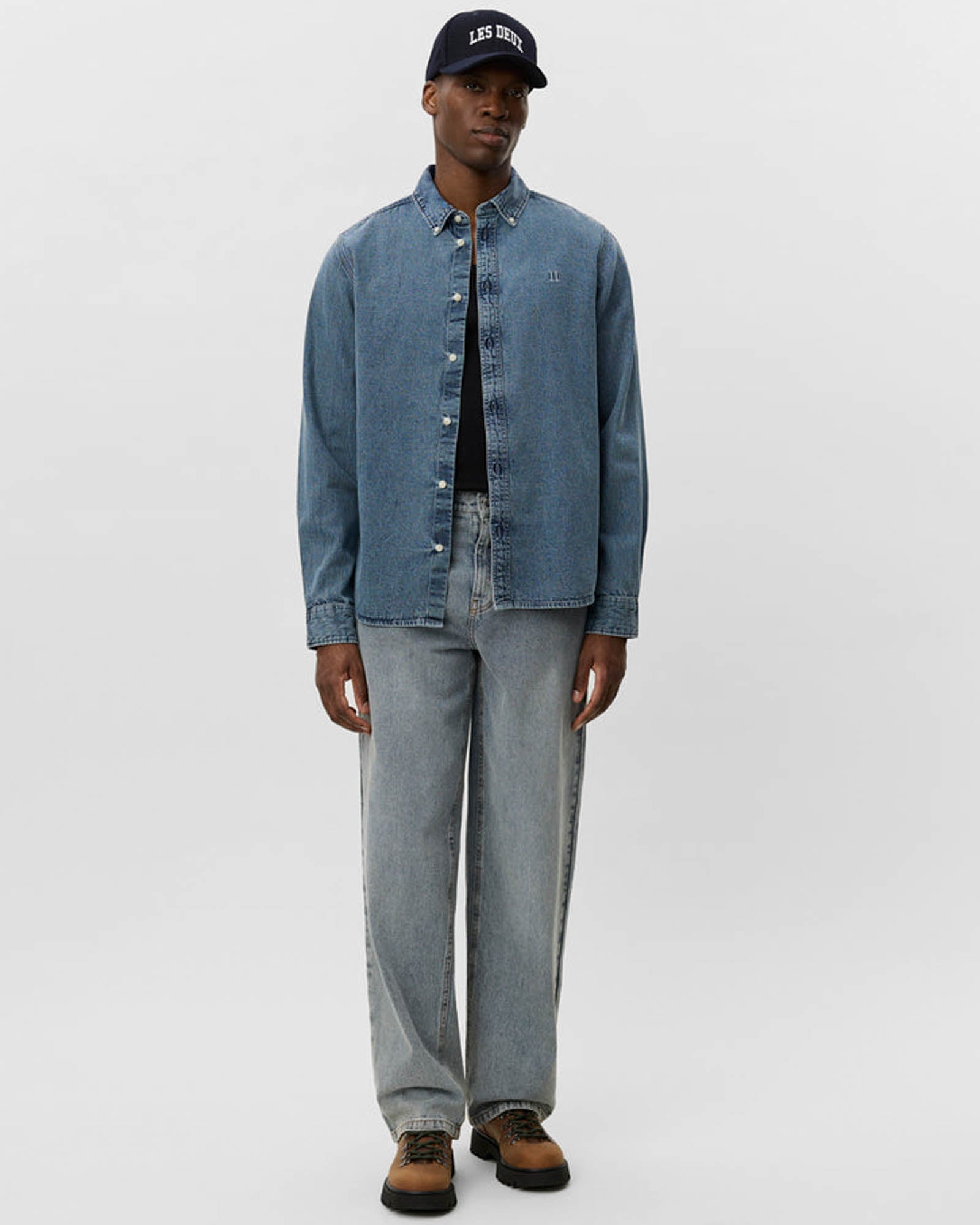 LES DEUX Konrad Denim Shirt