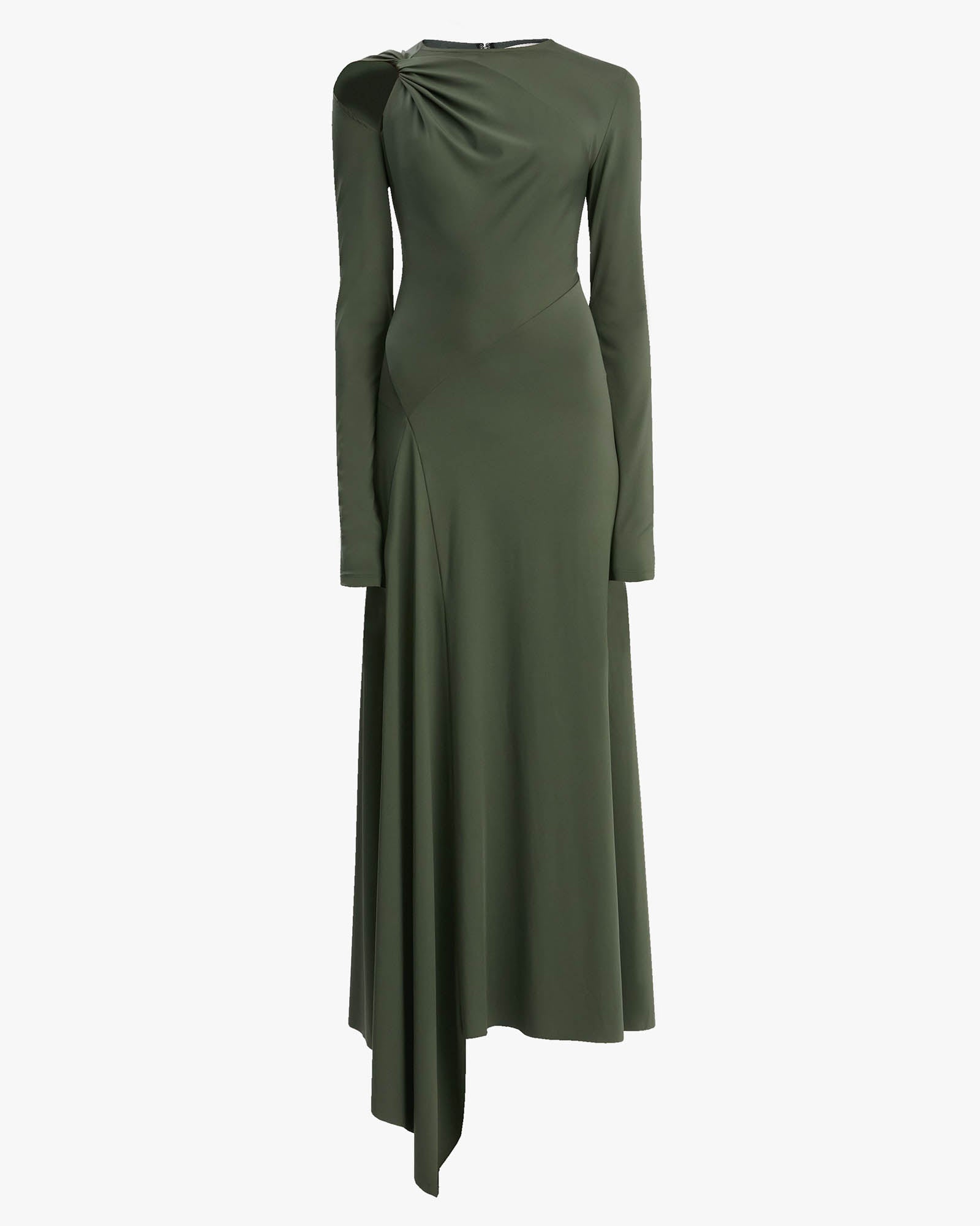 Robe mi-longue torsadée