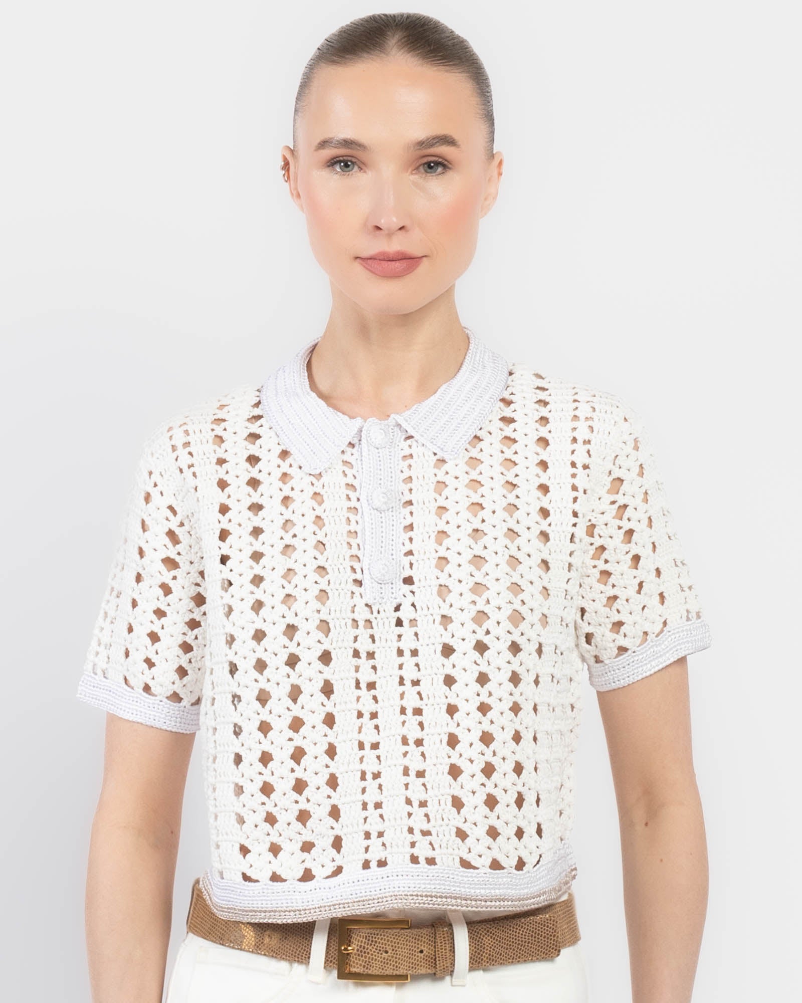 Crochet Crop Polo