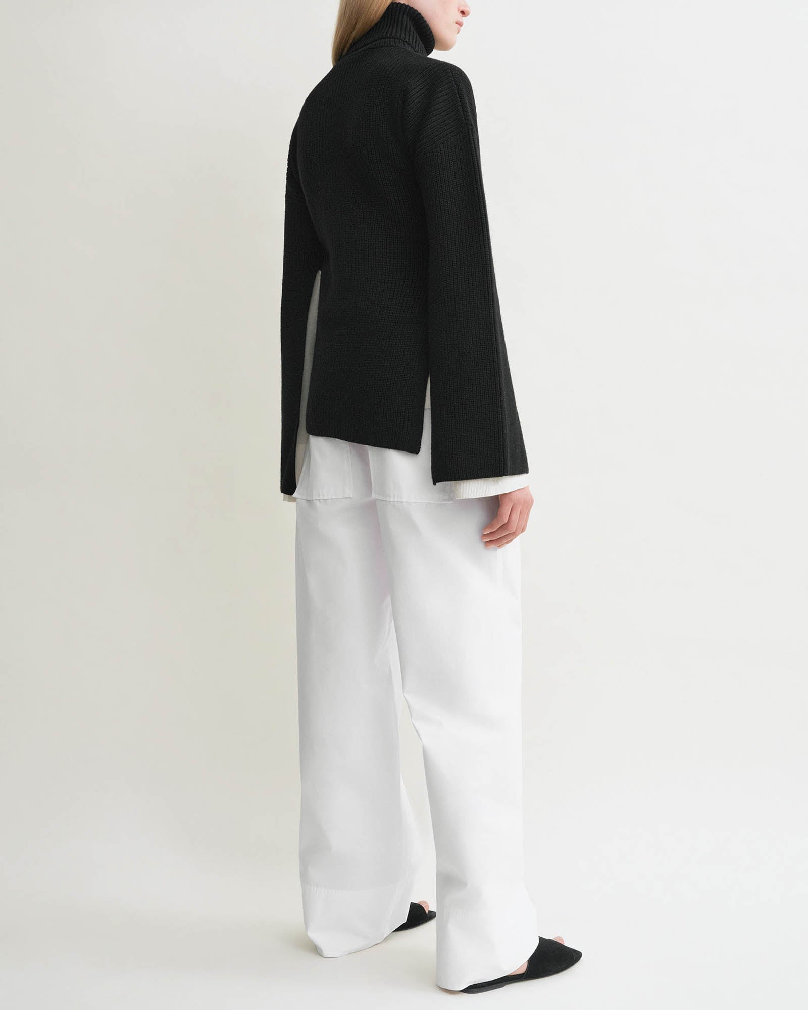 Slit Sleeve Sweater