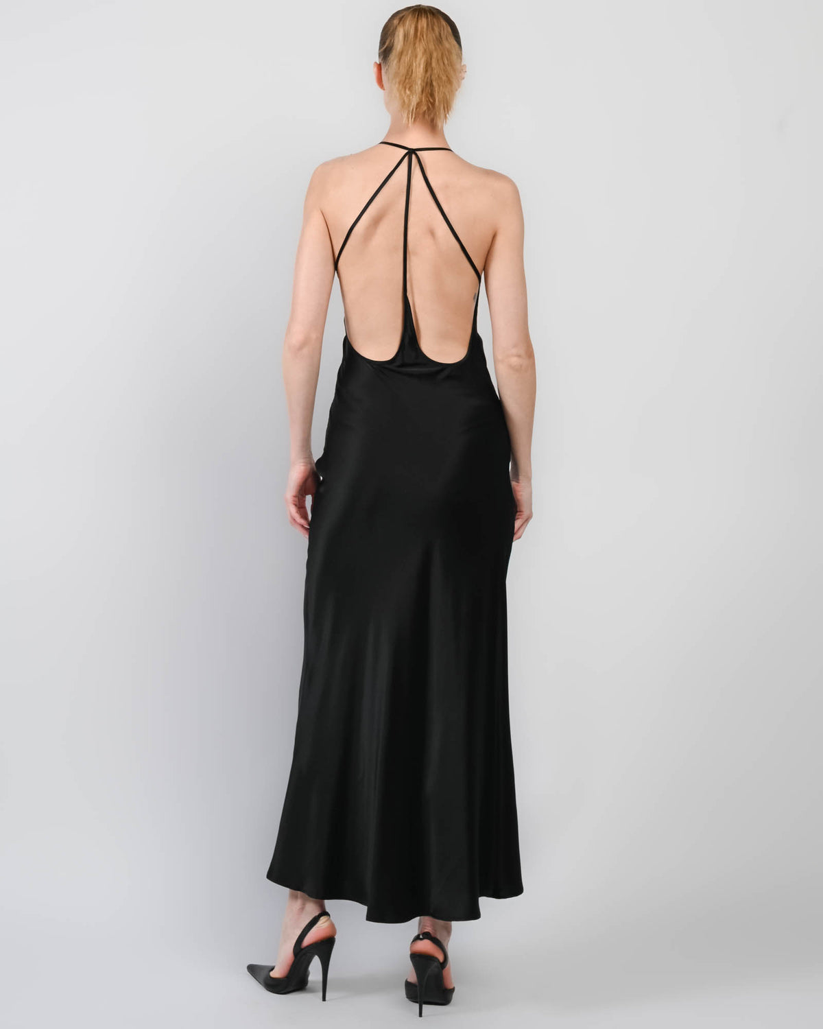 sachin and babi light blue dress Floor-Length Cami Dress In Ivory – Victoria Beckham UK