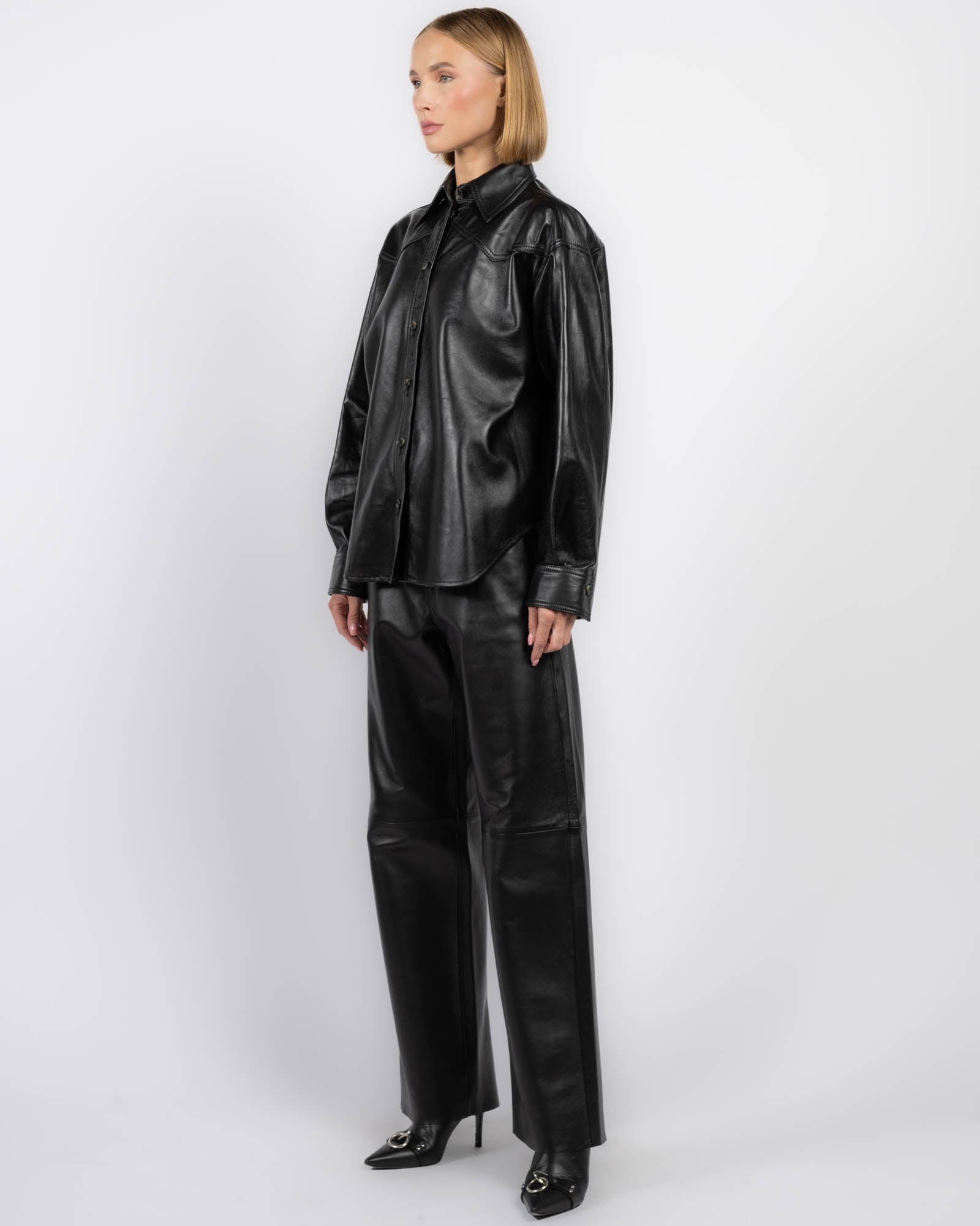 Belty Leather Jacket