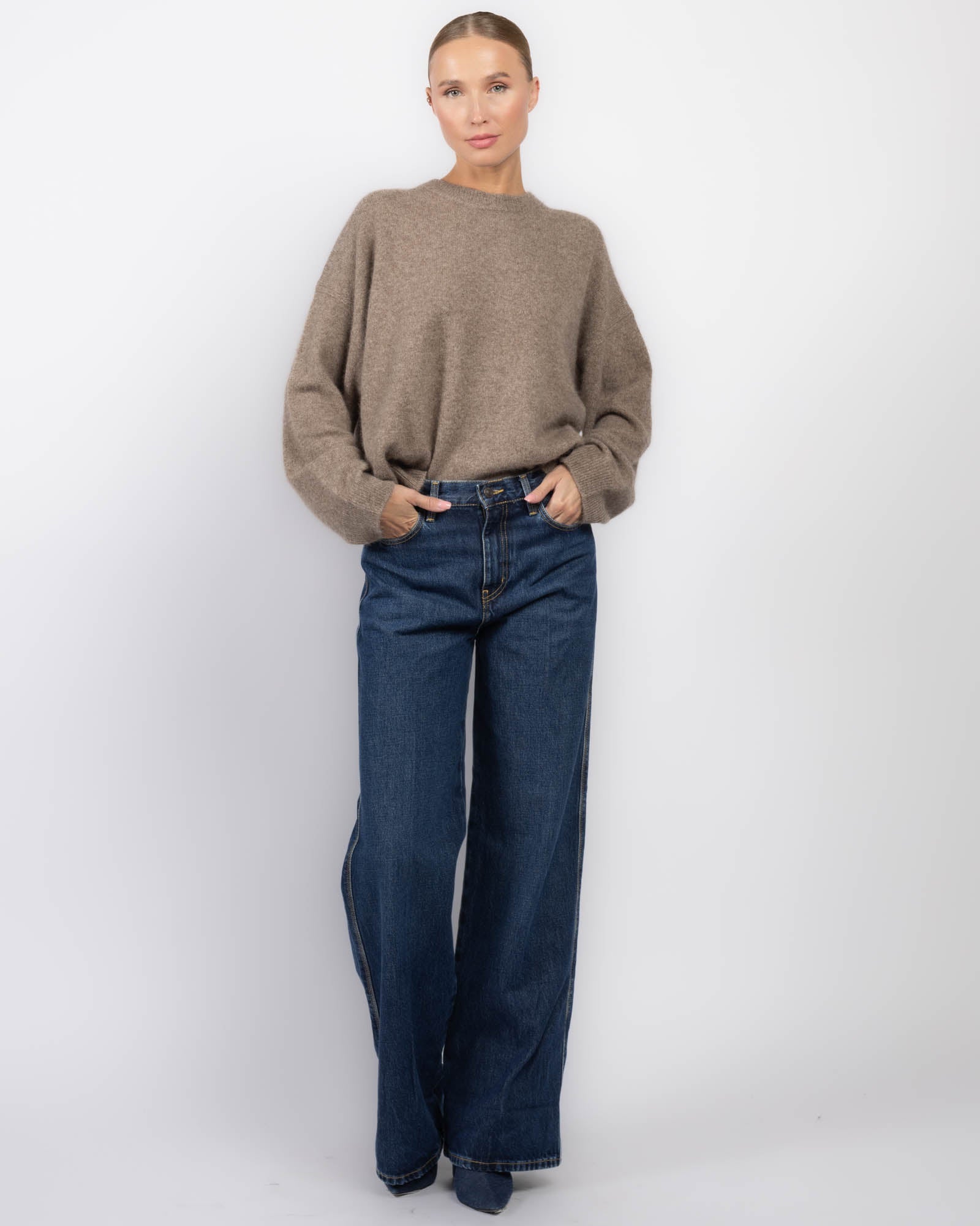 Le jean à revers larges