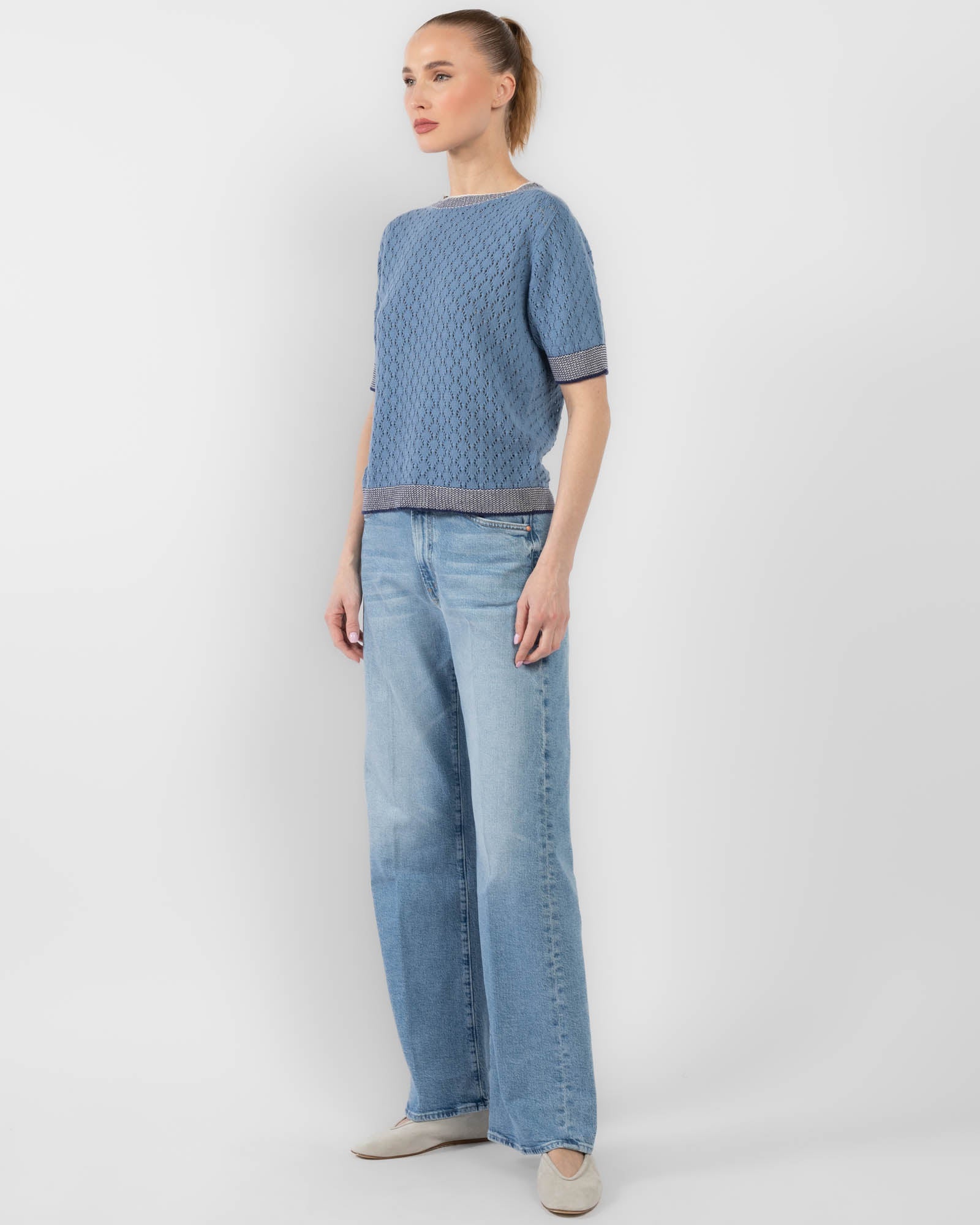 Short Sleeve Knit Top