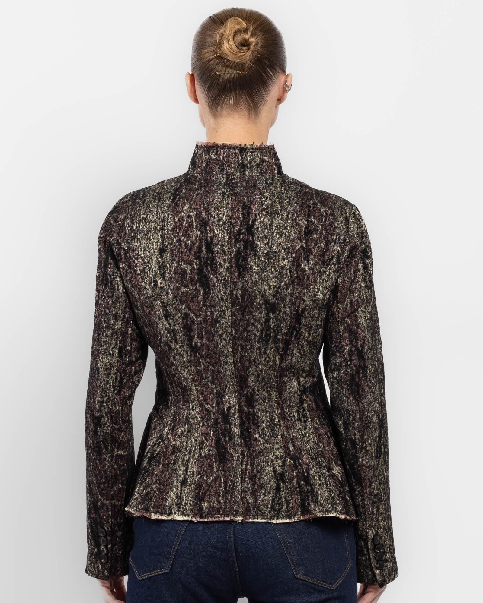 Veste slim en jacquard