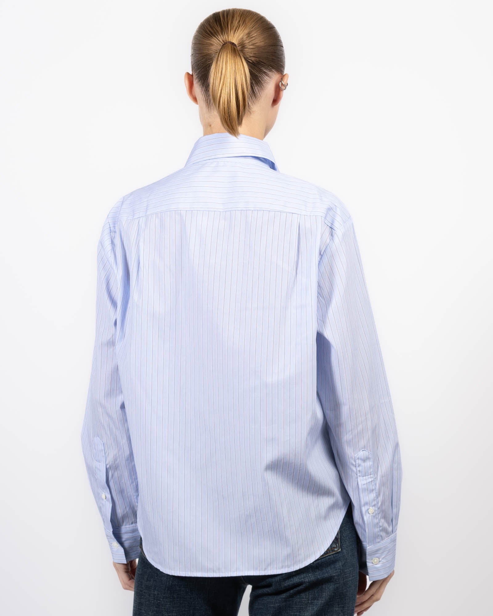 Chemise à rayures quotidiennes
