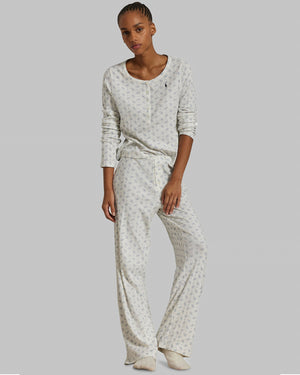 Henley Wide Leg Sleep Set