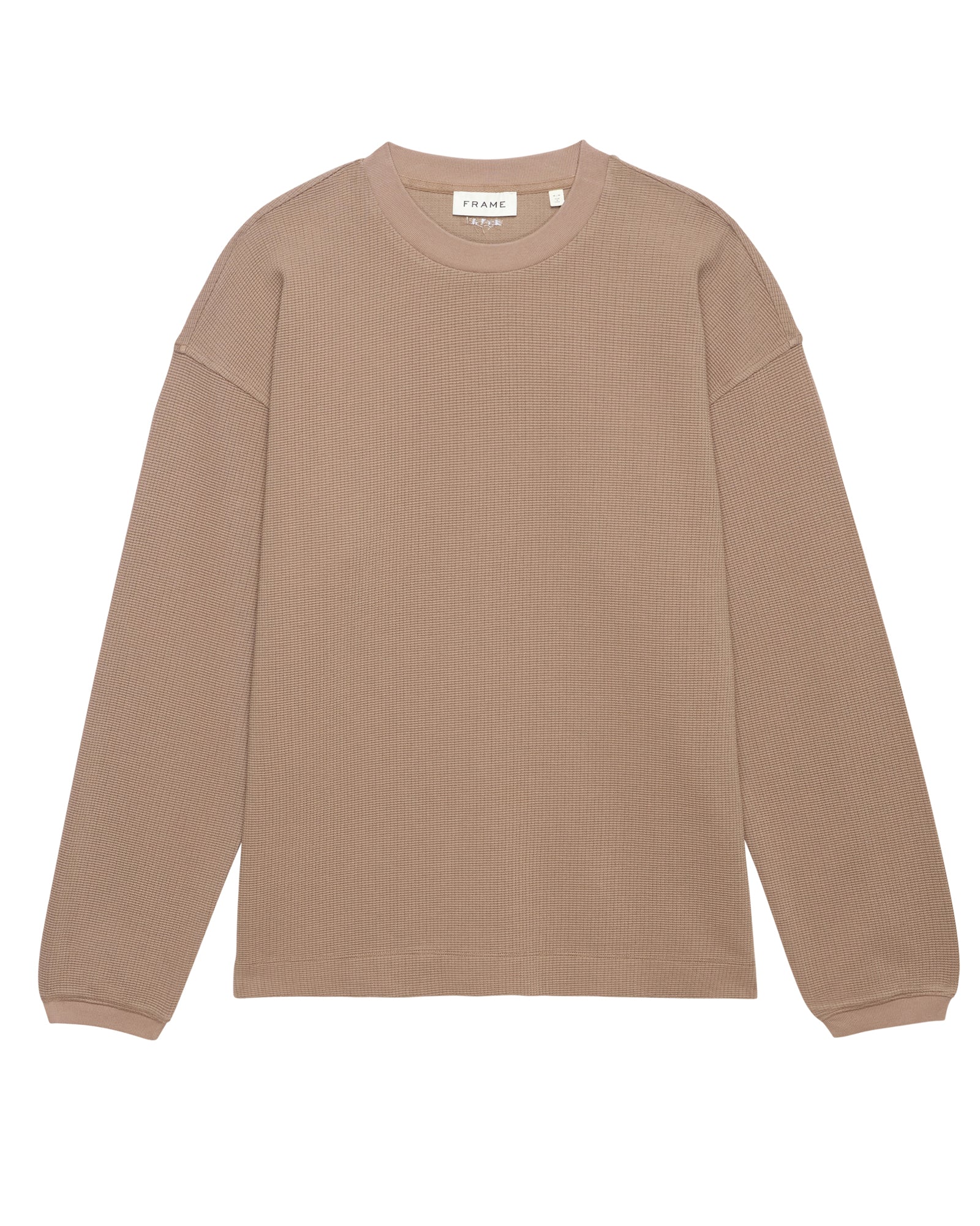 Haut gaufré à manches longues