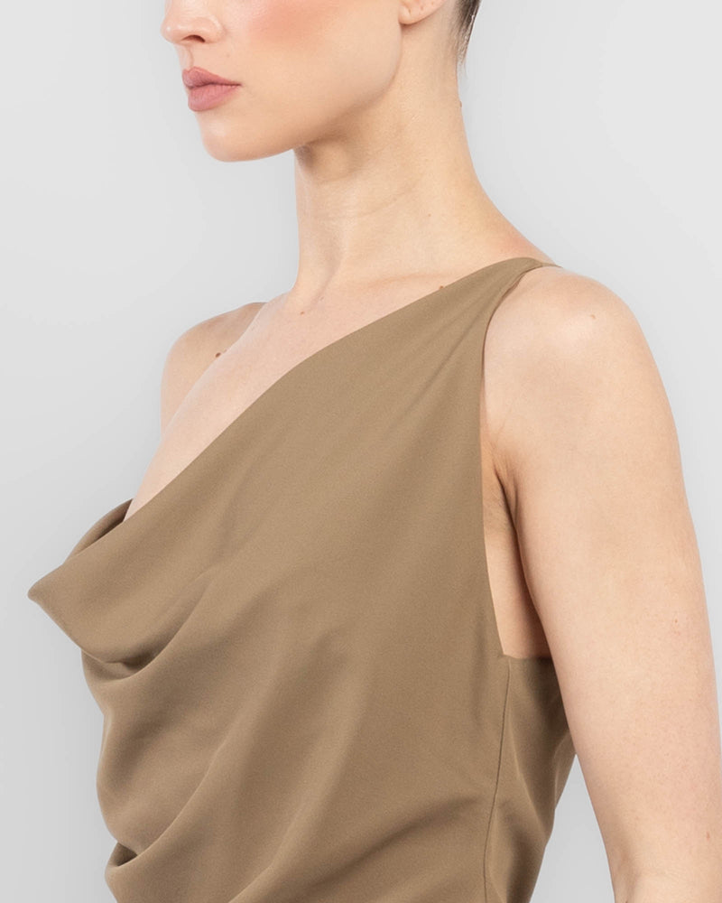 Ruched Cowl Top