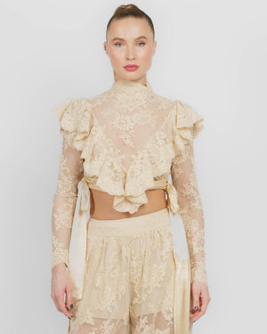 Luna Lace Long Sleeve Top