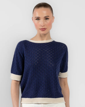 Short Sleeve Knit Top