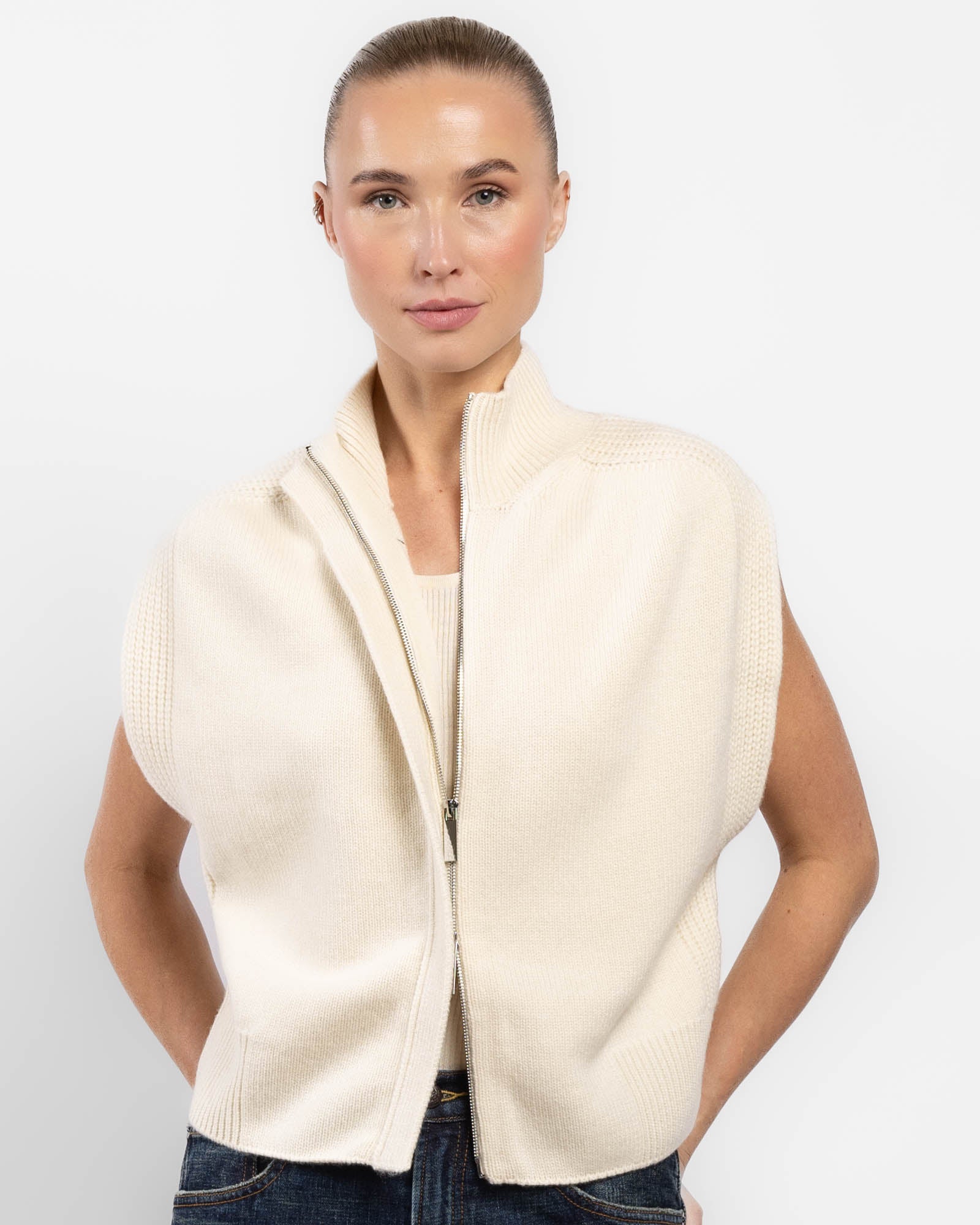 Matilda Sleeveless Cardigan