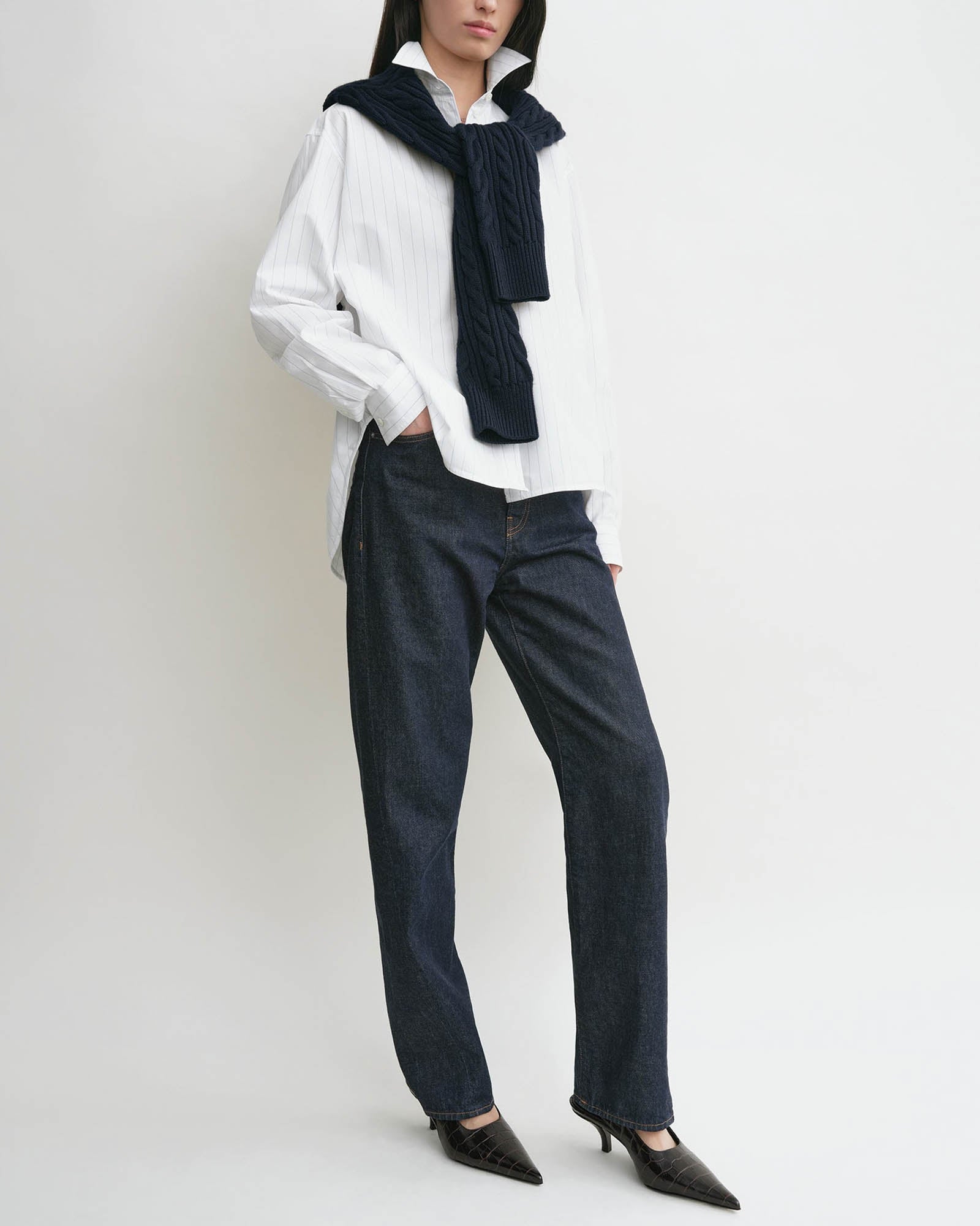 TOTEME Monogram Striped Shirt