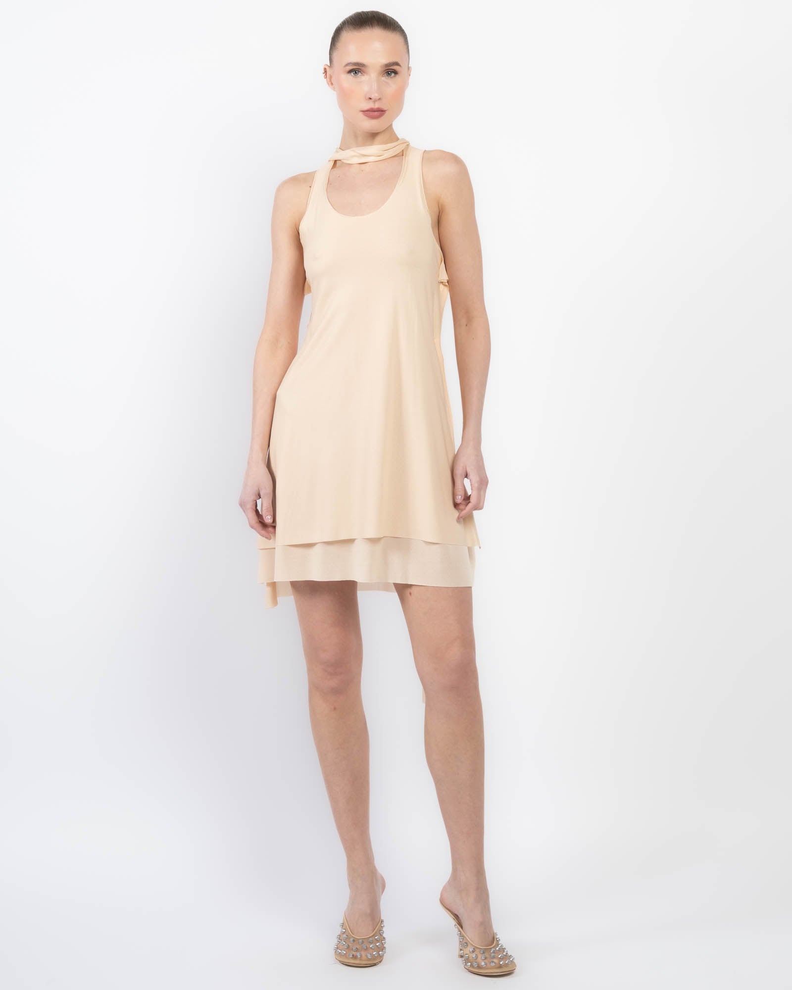 Short Sheer Tank Dress