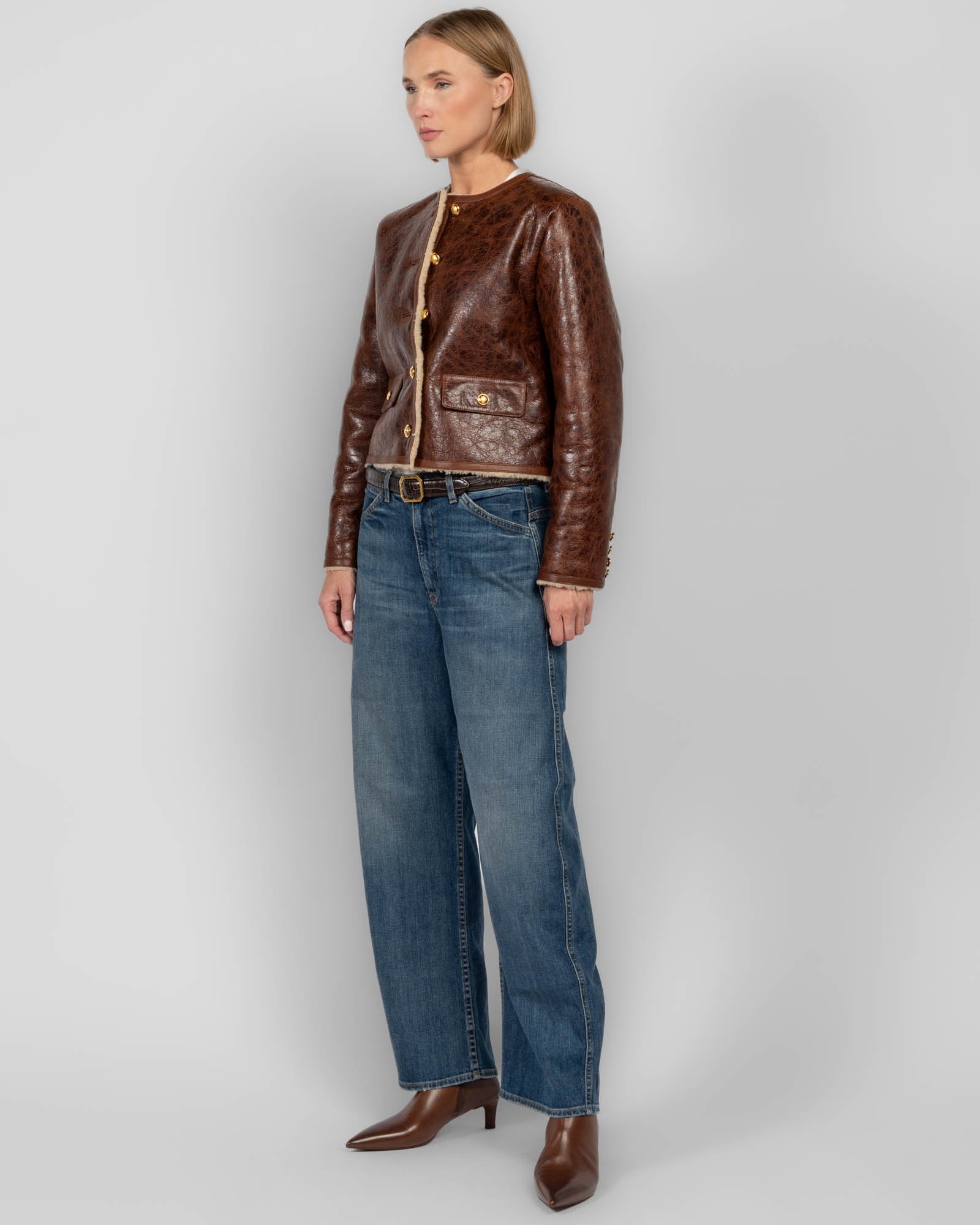 Manteau en peau lainée Zanie