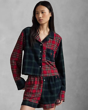 Ensemble pyjama haut court et boxer