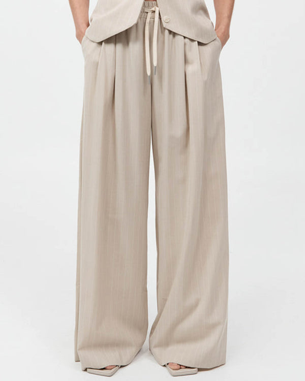Pinstripe Drawstring Pants