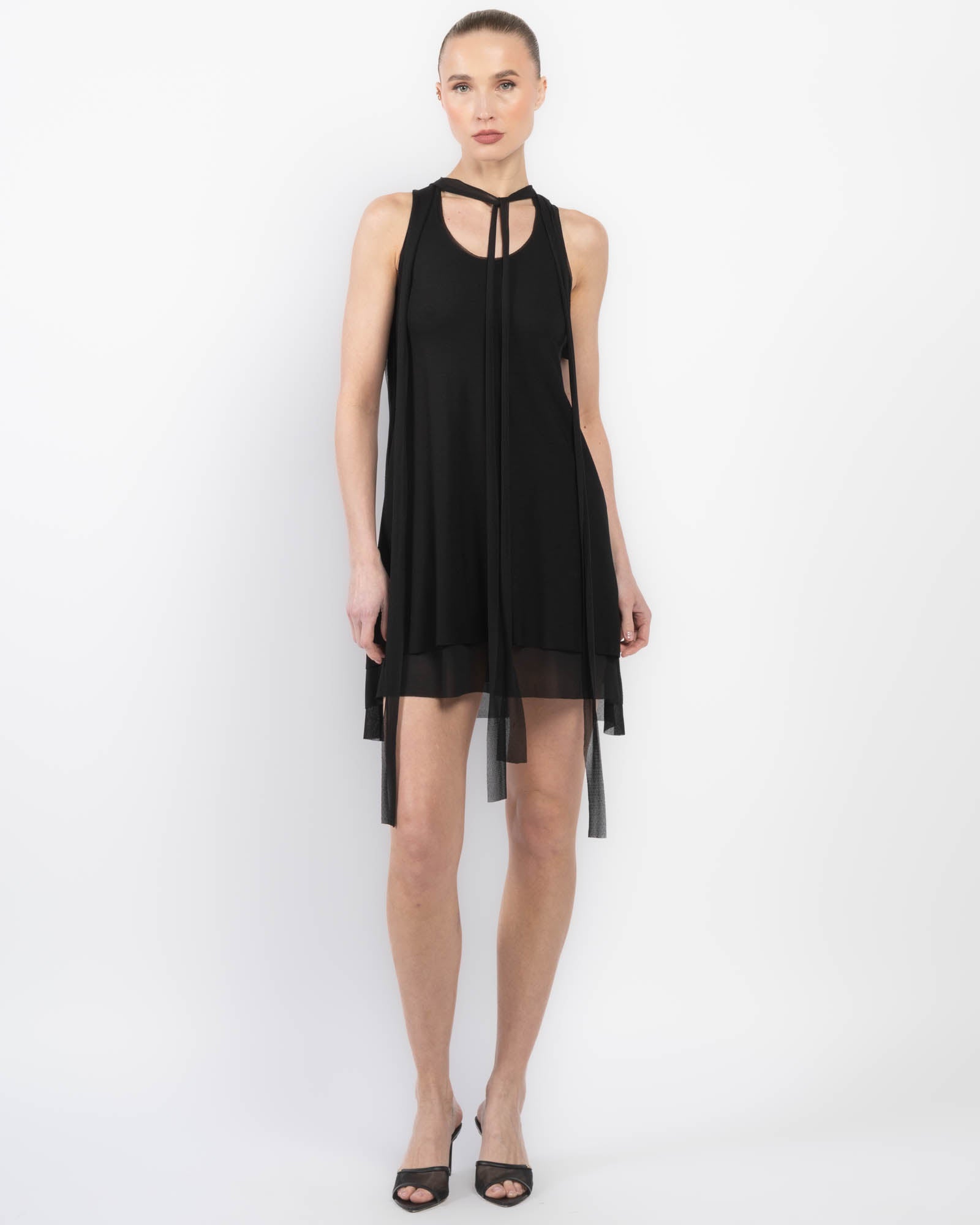 Short Sheer Tank Dress