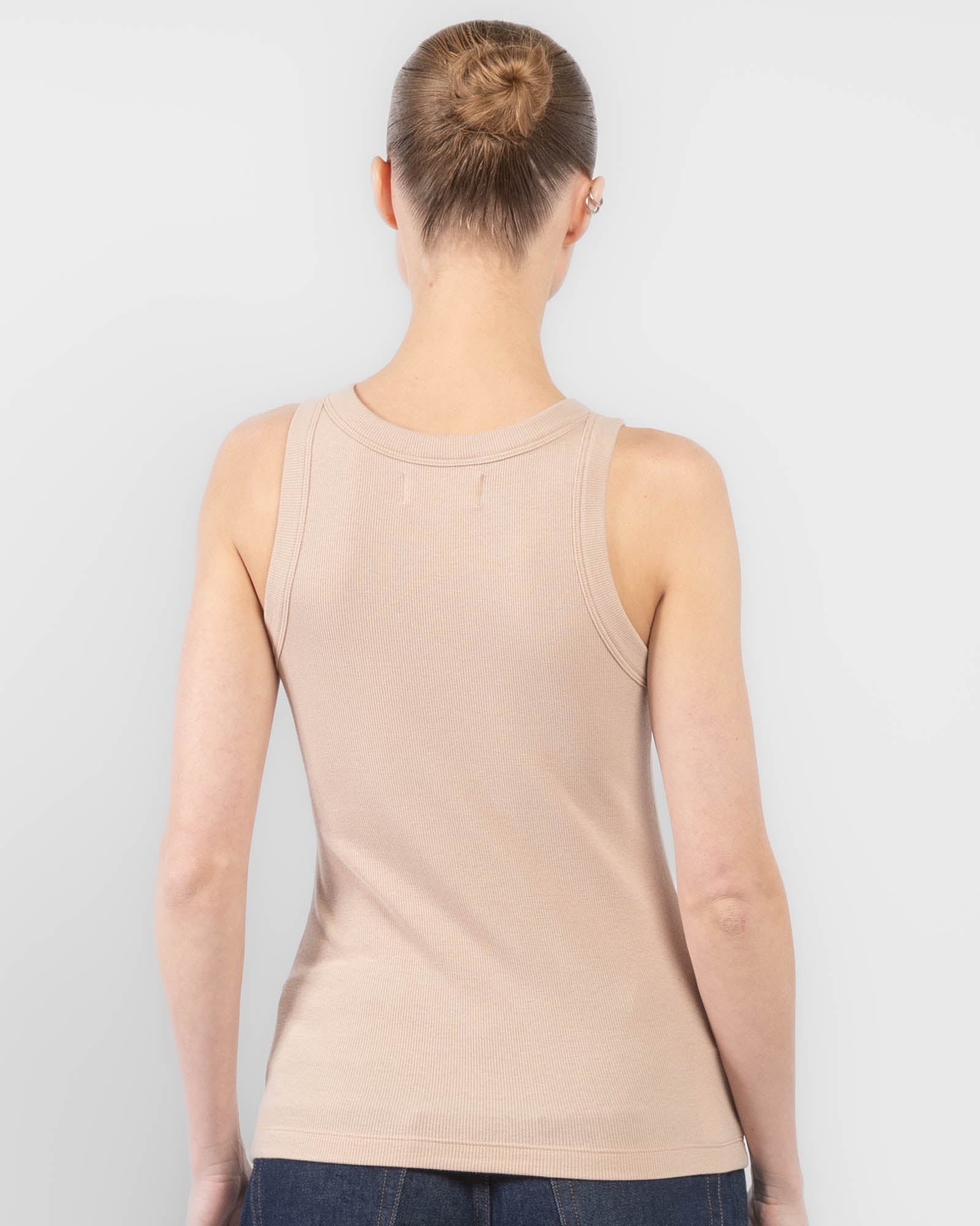 Débardeur côtelé en modal