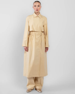 Elastic Trench Coat