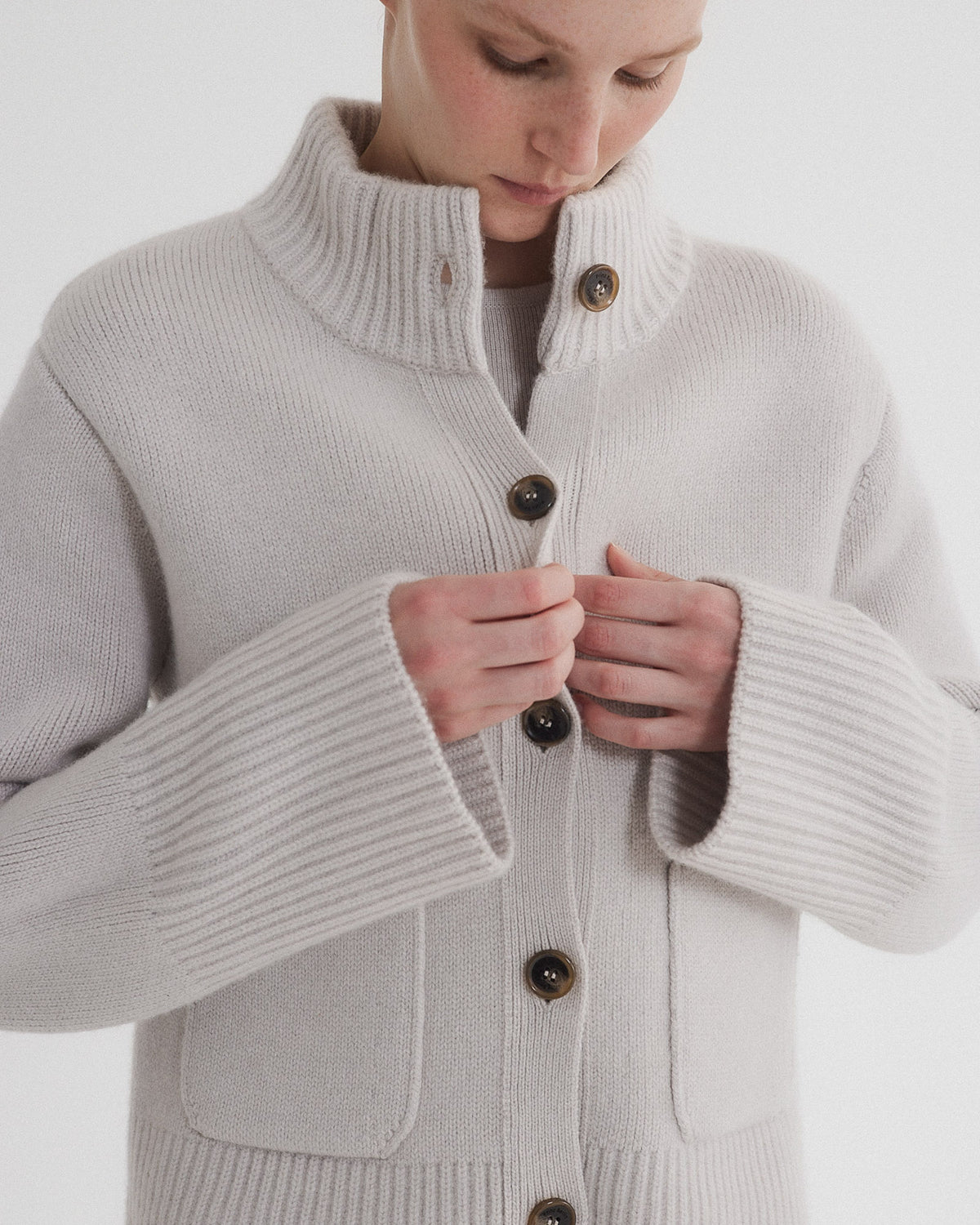 Chunky Crewneck Cardigan
