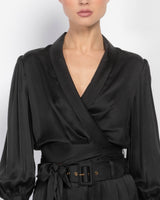 Silk Wrap Top