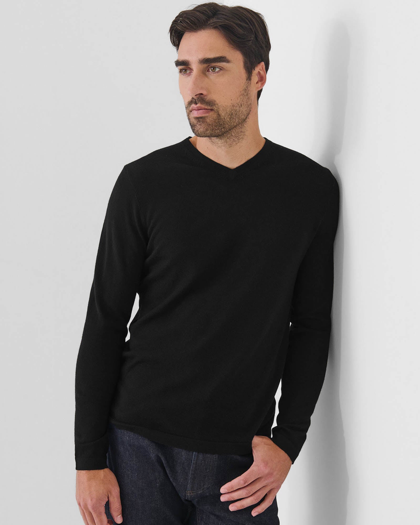 14 Gauge Merino V-Neck