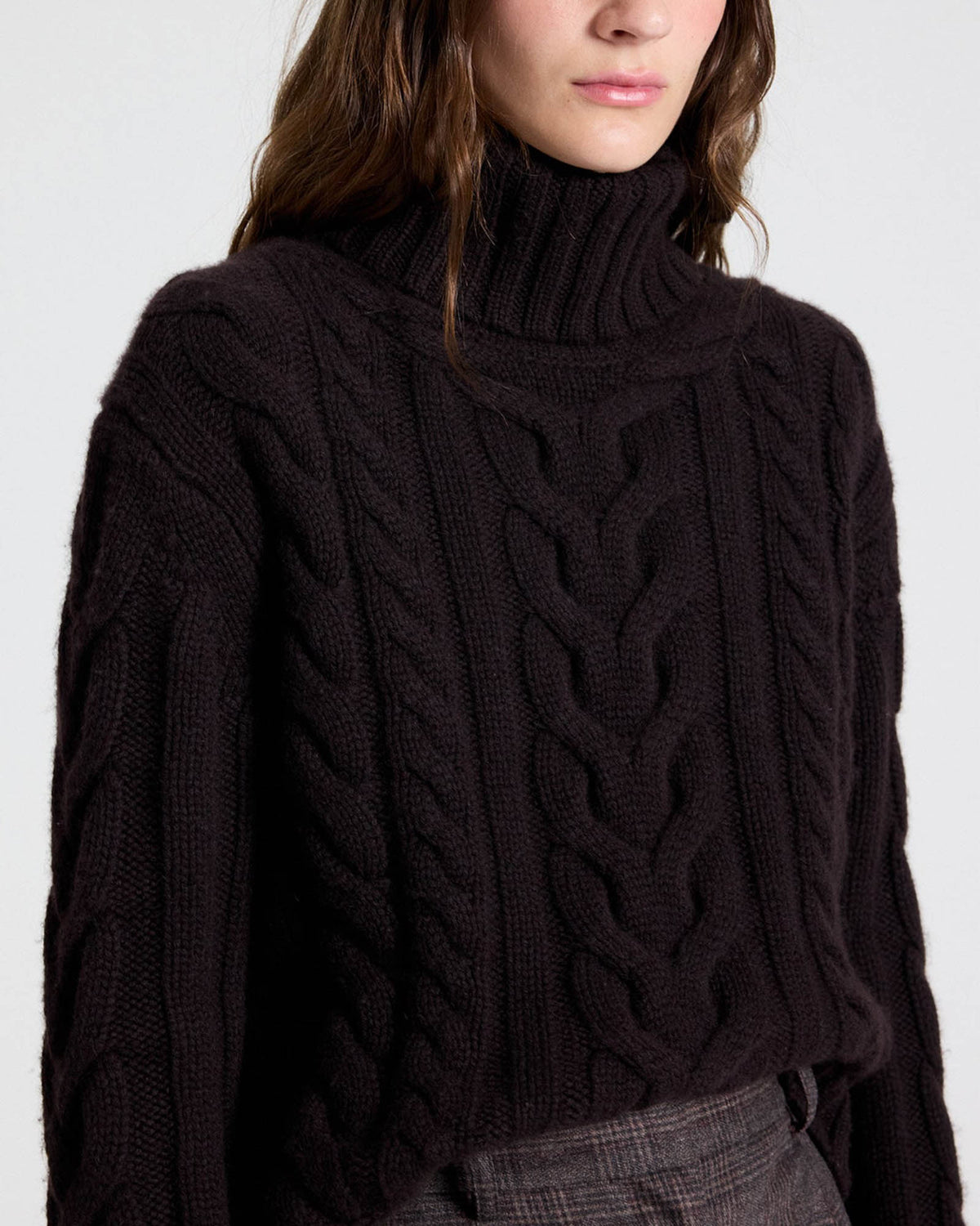 Traveling T-Neck Sweater